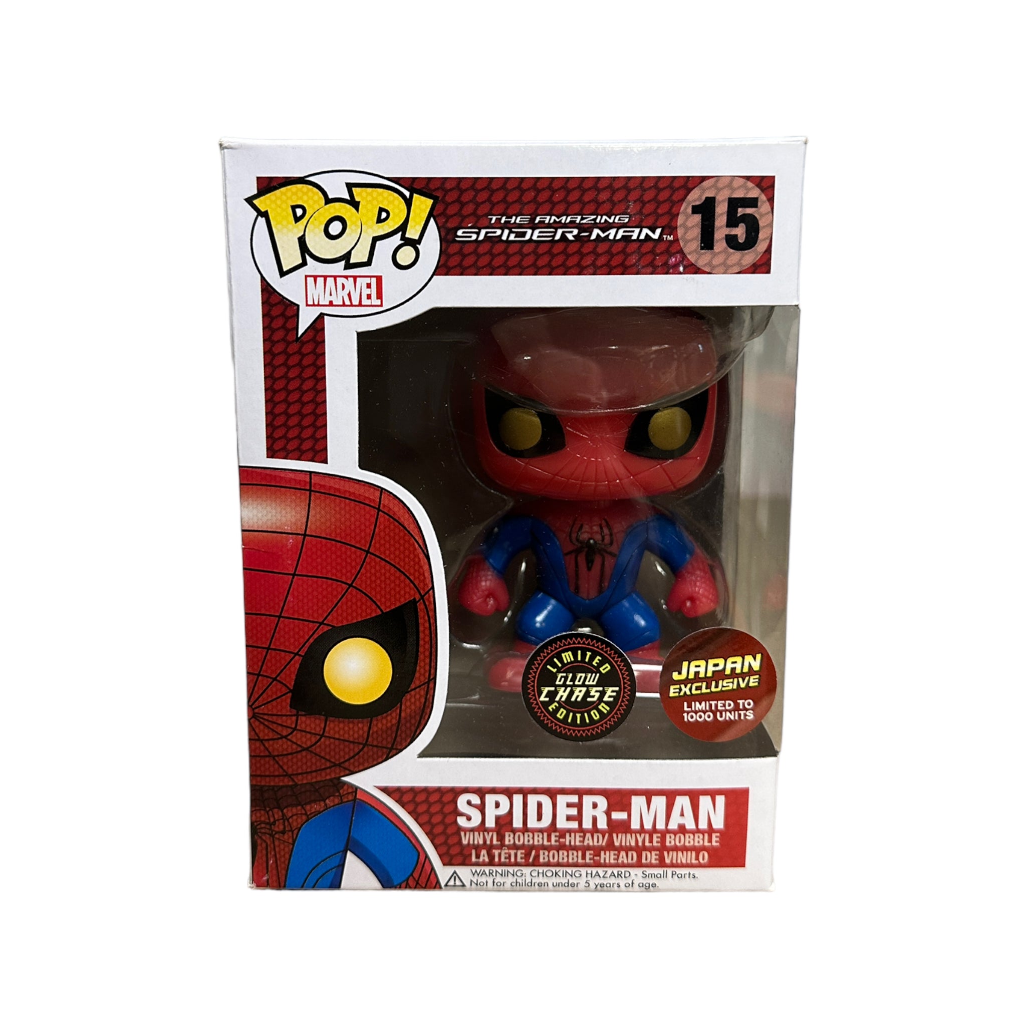 Spider-Man #15 (Glow Chase) Funko Pop! - The Amazing Spider-Man - Japan Premiere Exclusive LE1000 Pcs - Condition 7.5/10