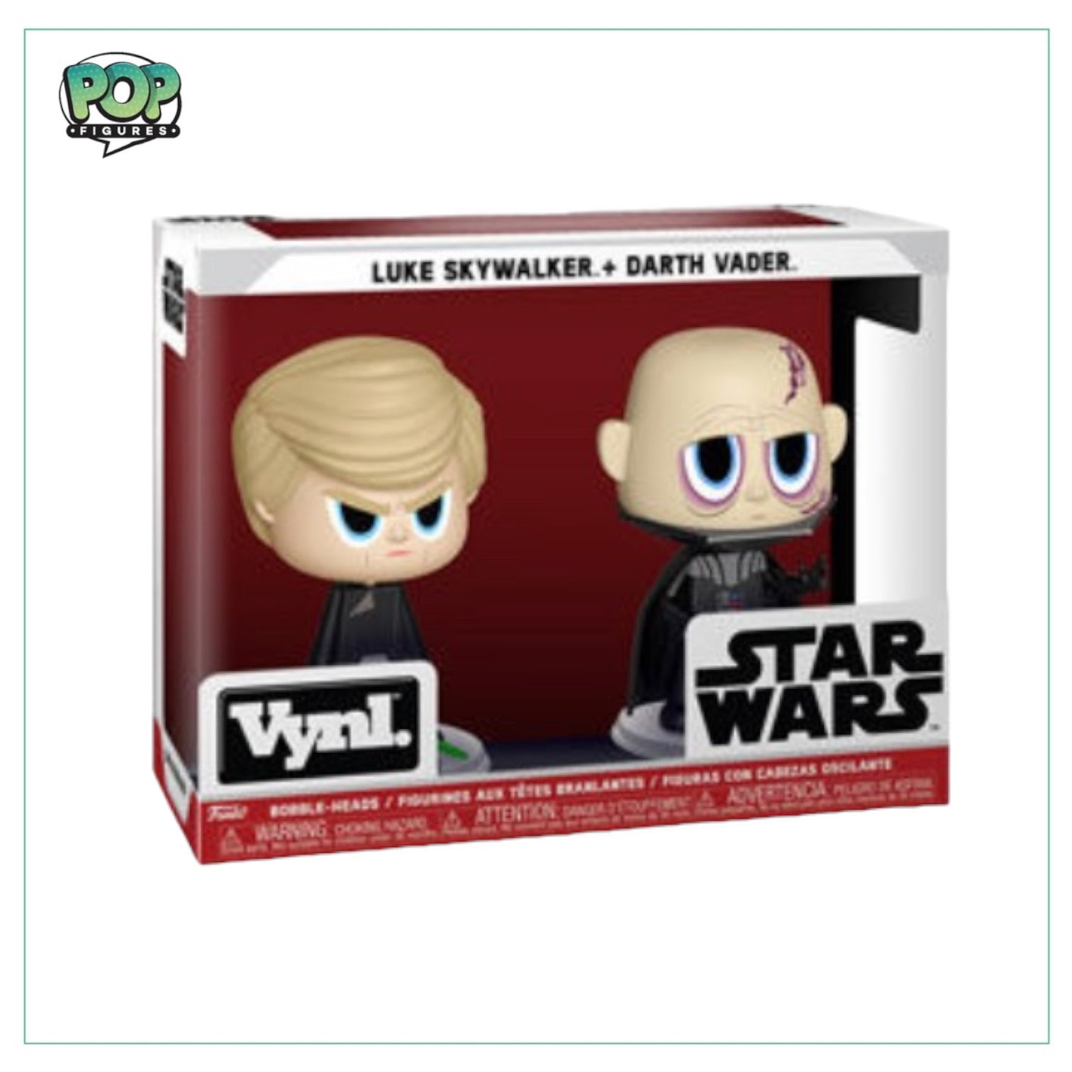 Luke Skywalker + Darth Vader Funko 2 Pack Vynl. - Star Wars