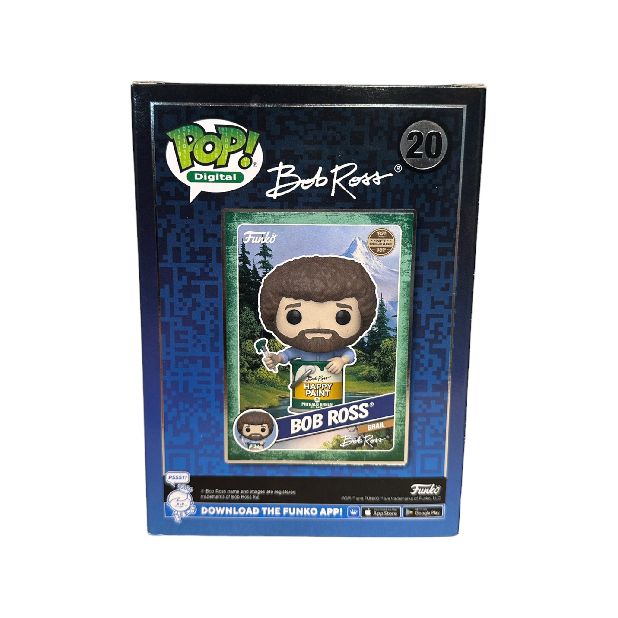 Bob Ross Paint Can #20 Funko Pop! - Bob Ross - NFT Release Exclusive LE999 Pcs - Condition 9/10
