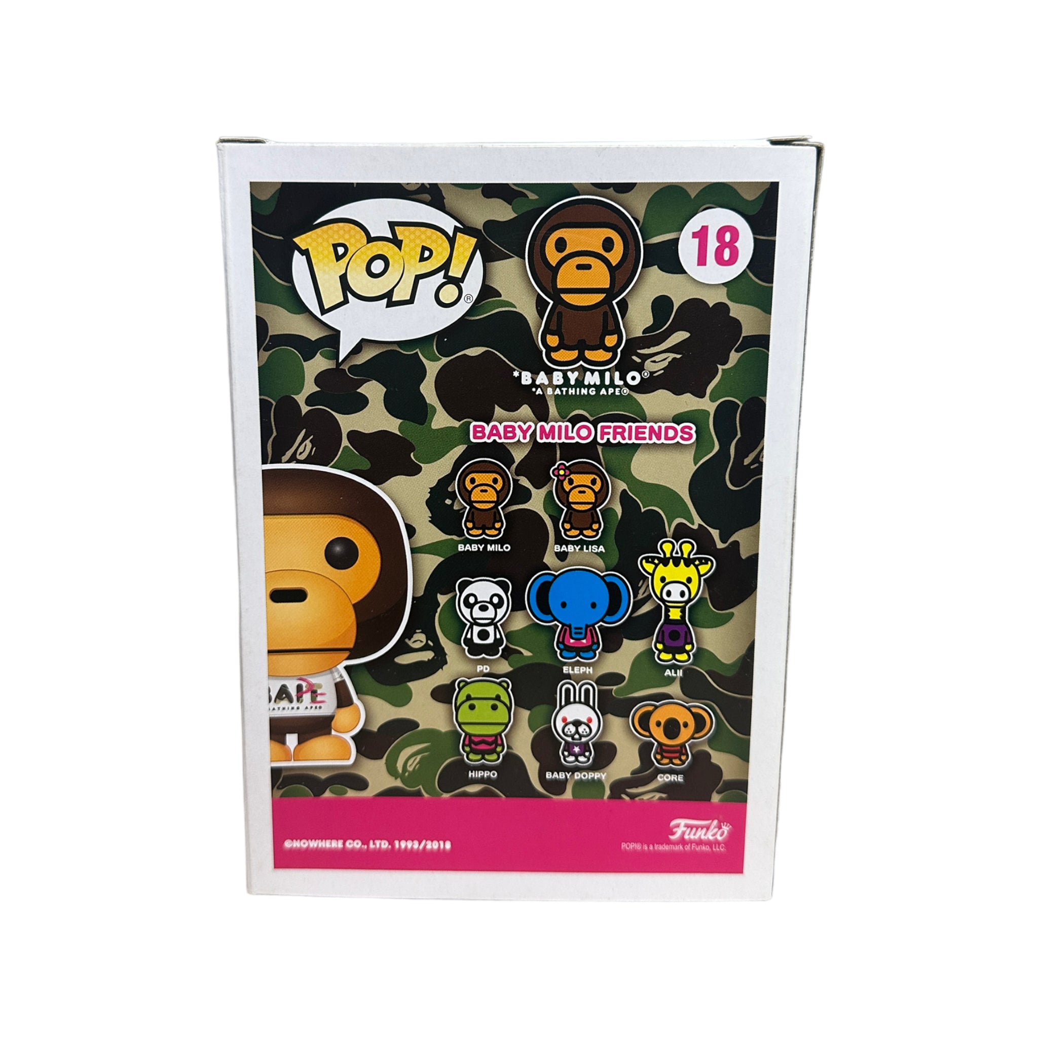 Baby Milo #18 (T-Shirt, Flocked) Funko Pop! - BAPE - Unreleased BAIT Exclusive - Condition 8.75/10