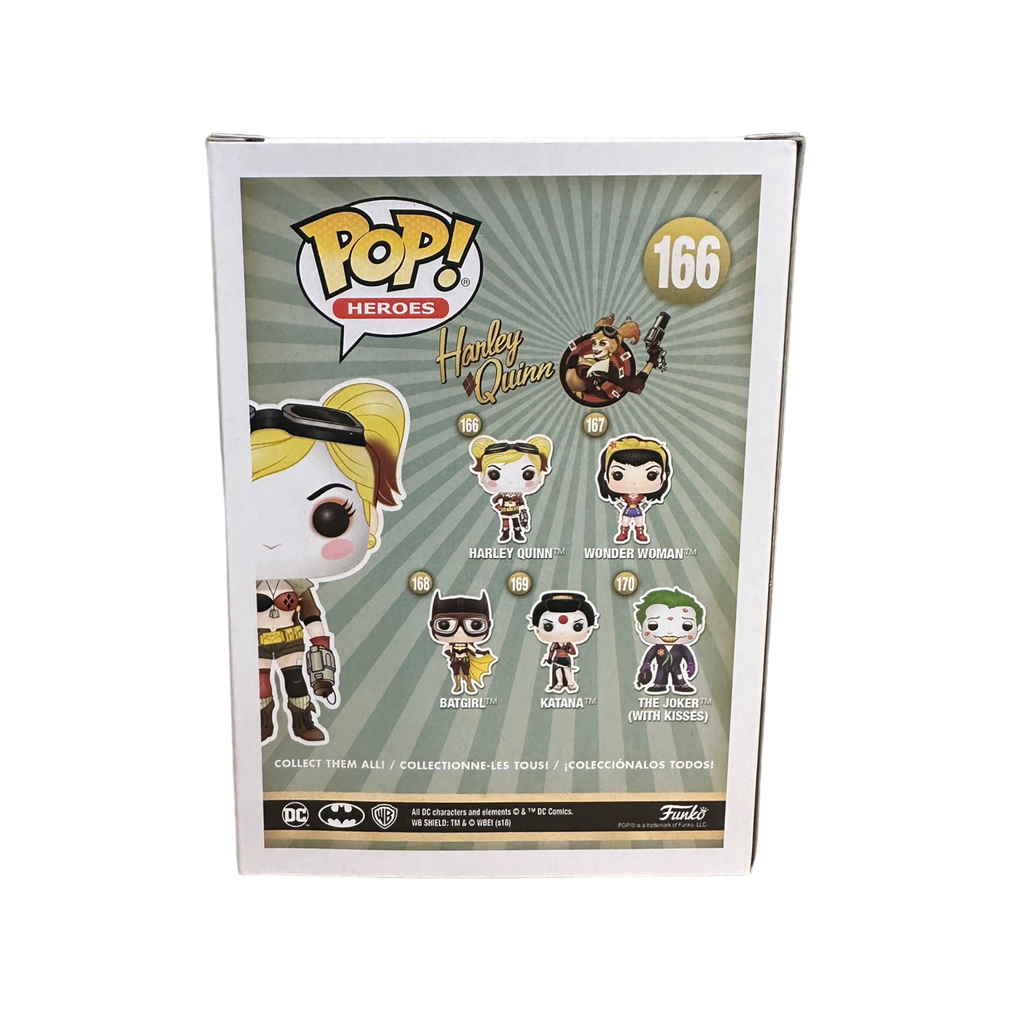 Harley Quinn #166 Funko Pop! - DC Bombshells - My Geek Box Exclusive - Condition 8.75/10