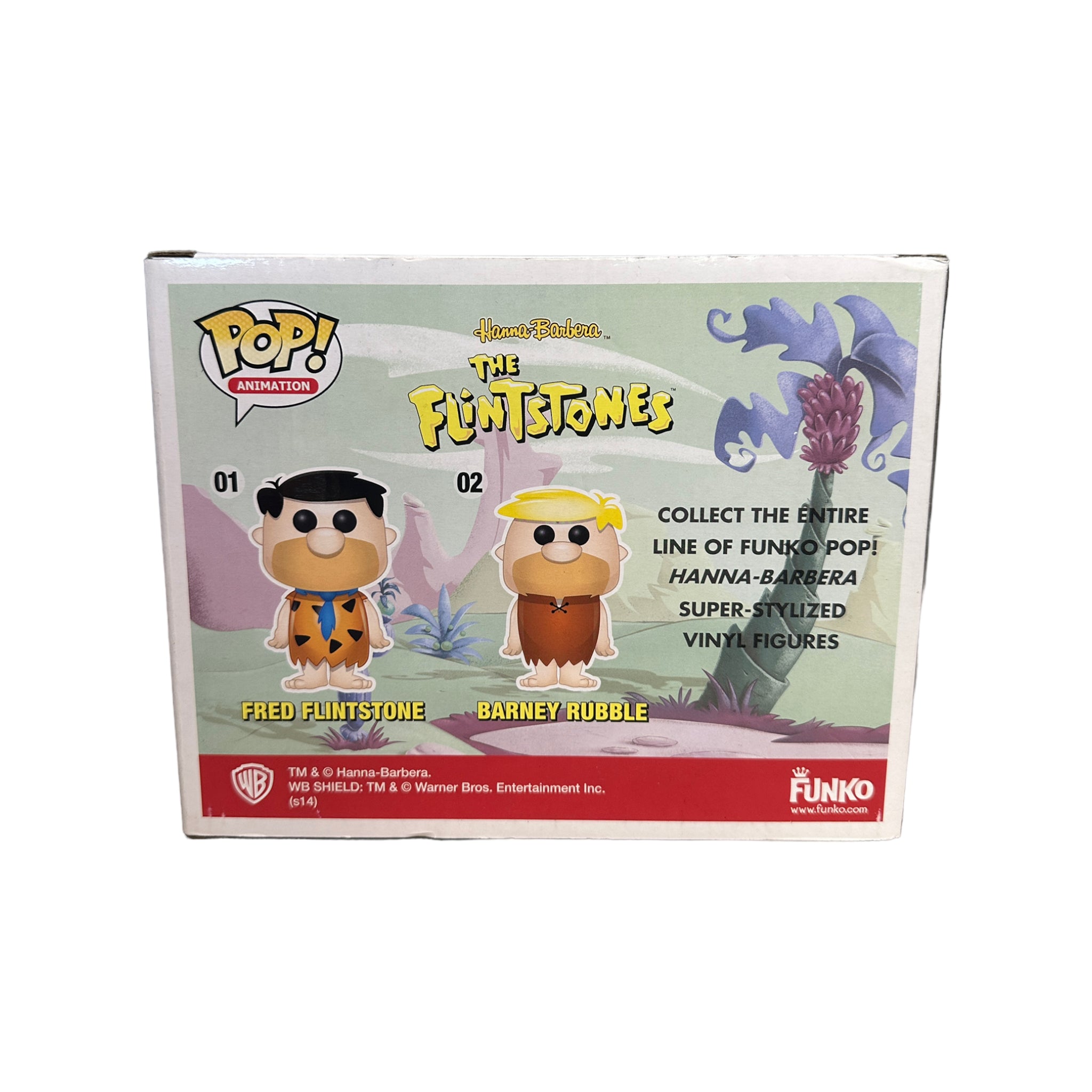 Fred & Barney (Red Hair) 2 Pack Funko Pop! - The Flintstones - SDCC 2014 Exclusive LE480 Pcs - Condition 7/10