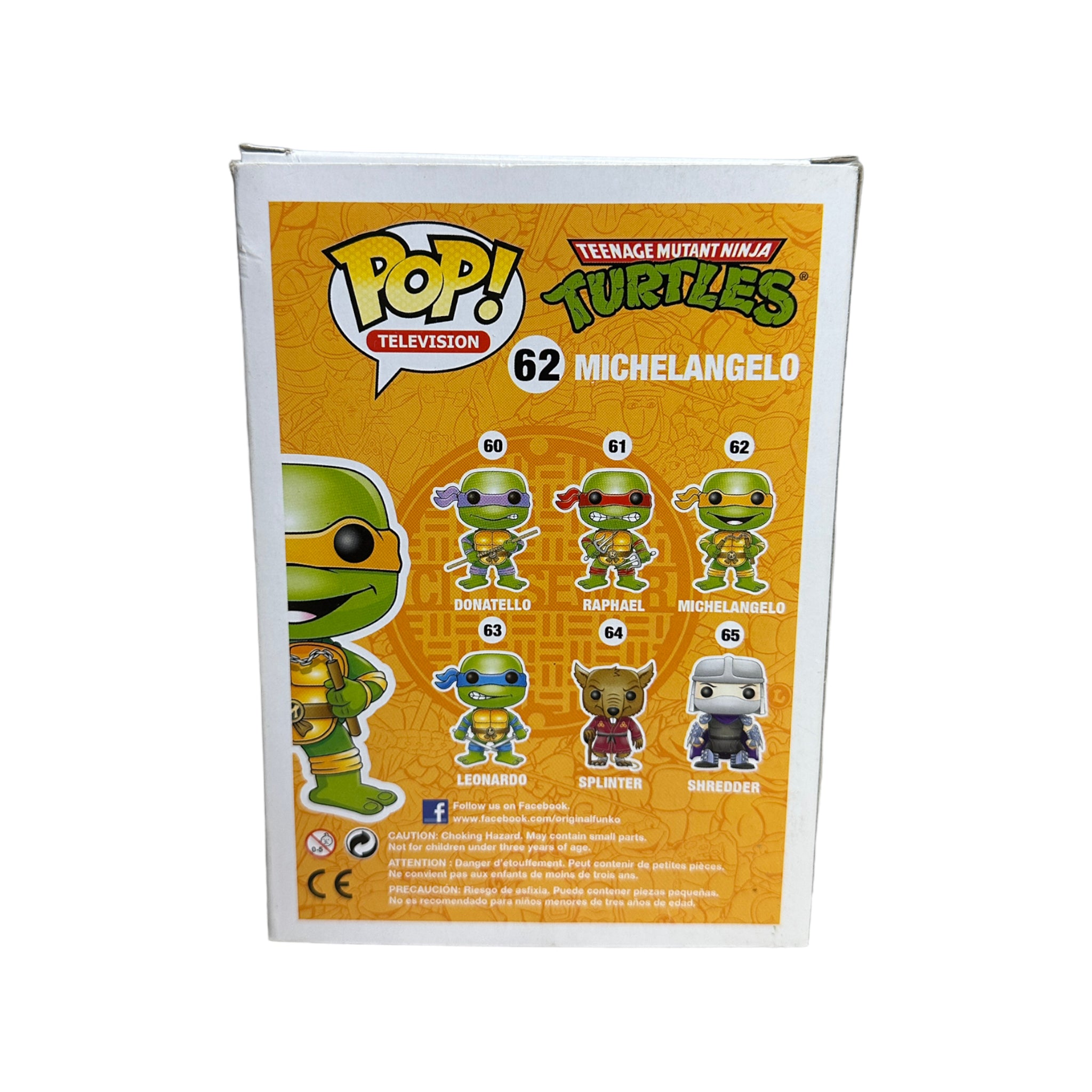 Michelangelo #62 (Metallic) Funko Pop! - Teenage Mutant Ninja Turtles - SDCC 2013 Exclusive LE1008 Pcs - Condition 6.5/10