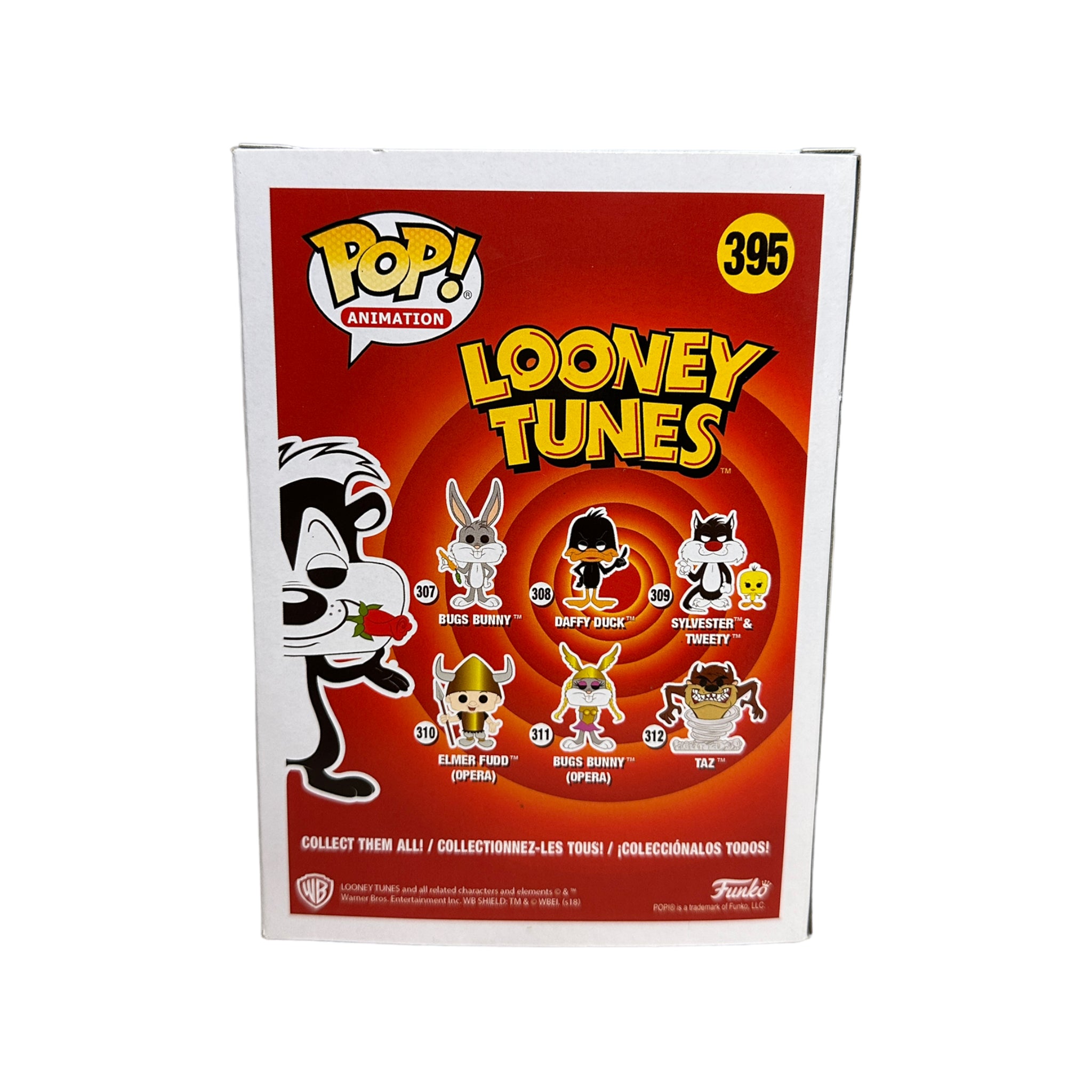 Pepé Le Pew #395 Funko Pop! - Looney Tunes - SDCC 2018 Shared Exclusive - Condition 7.5/10
