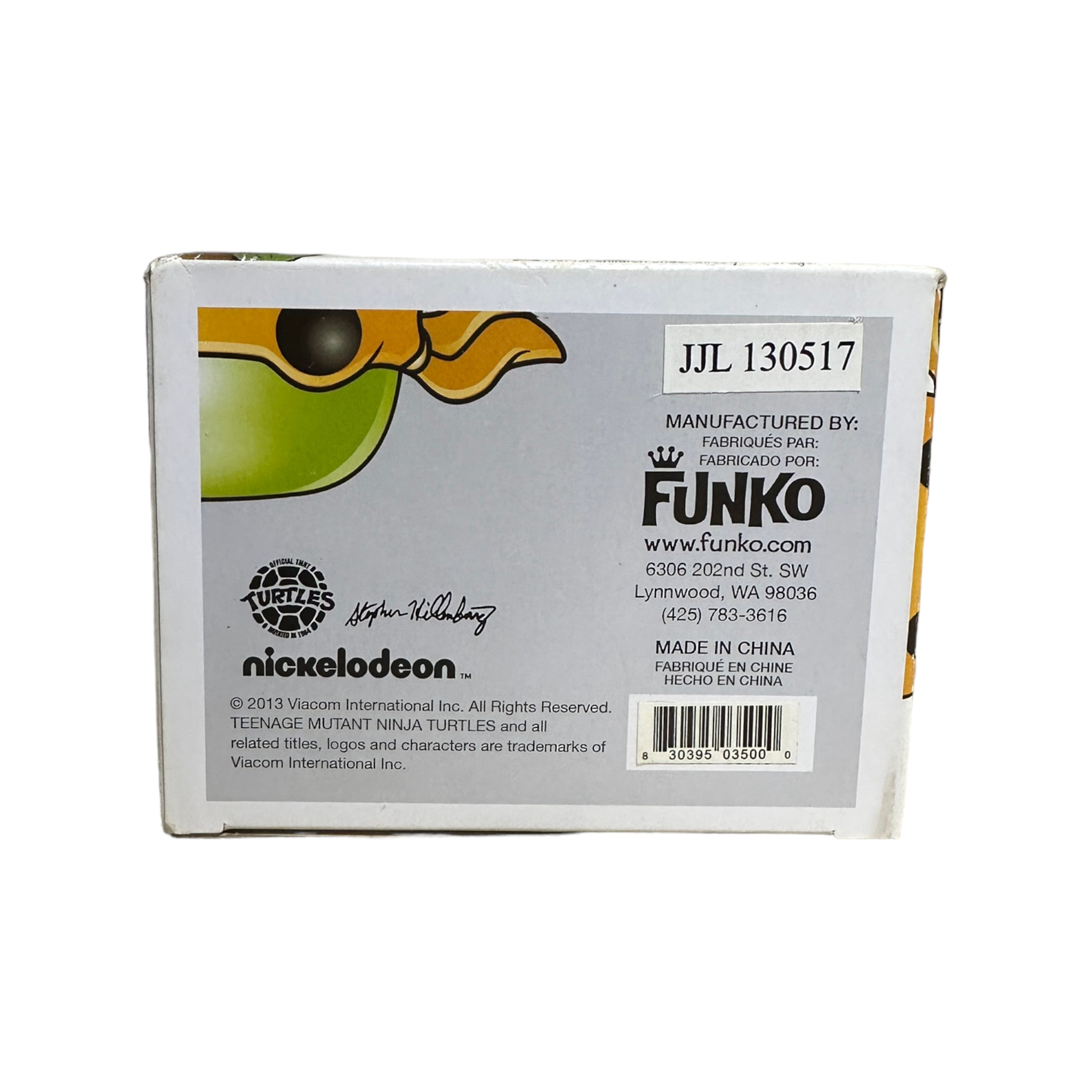 Michelangelo #62 (Metallic) Funko Pop! - Teenage Mutant Ninja Turtles - SDCC 2013 Exclusive LE1008 Pcs - Condition 6.5/10