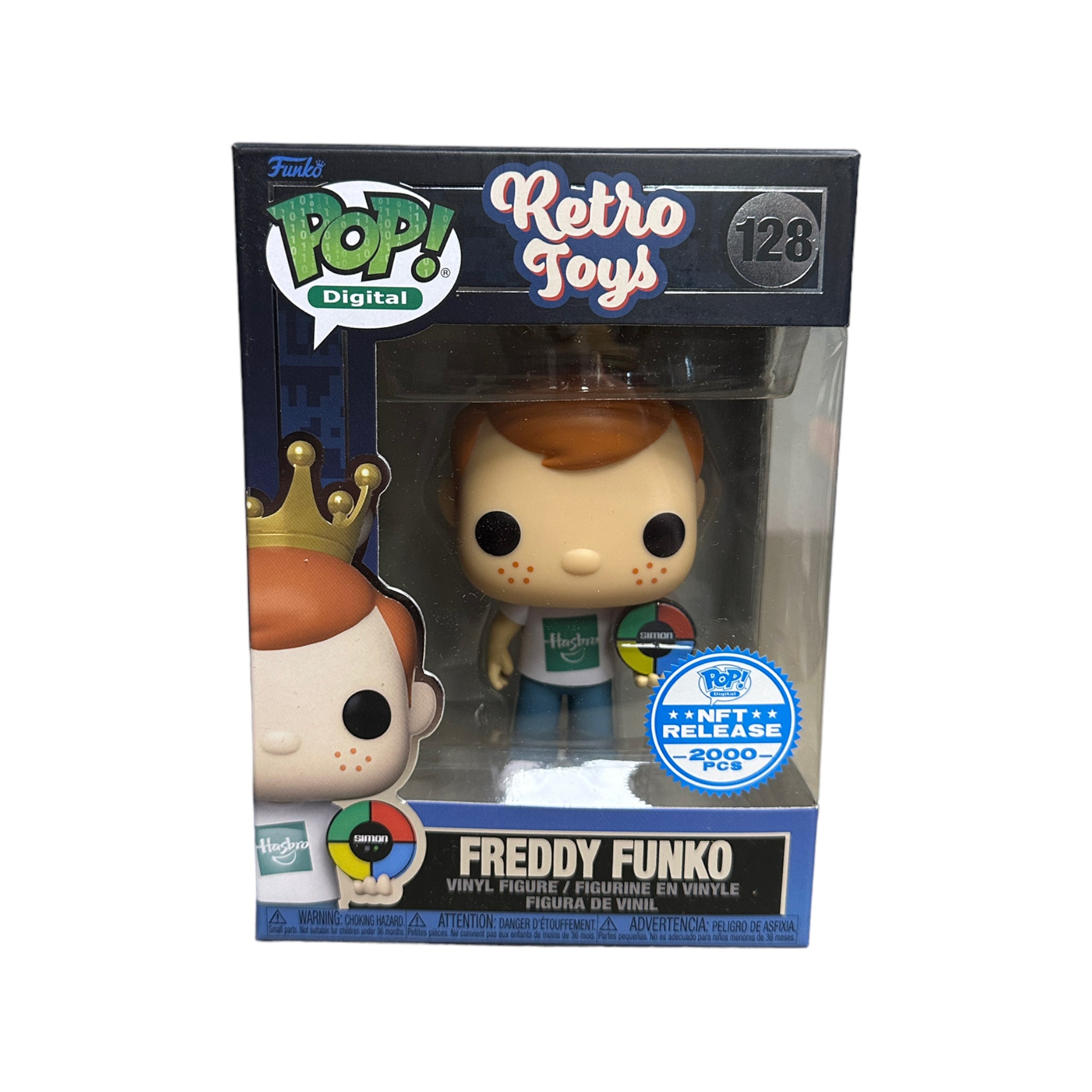 Freddy Funko (w/ Simon) #128 Funko Pop! - Retro Toys - NFT Release Exclusive LE2000 Pcs - Condition 8.75/10