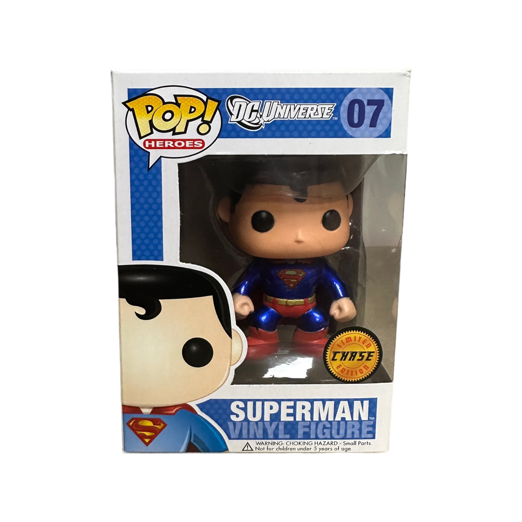 Superman #07 (Metallic Chase / Vinyl Figure) Funko Pop! - DC Universe - 2014 Pop! - Condition 7/10