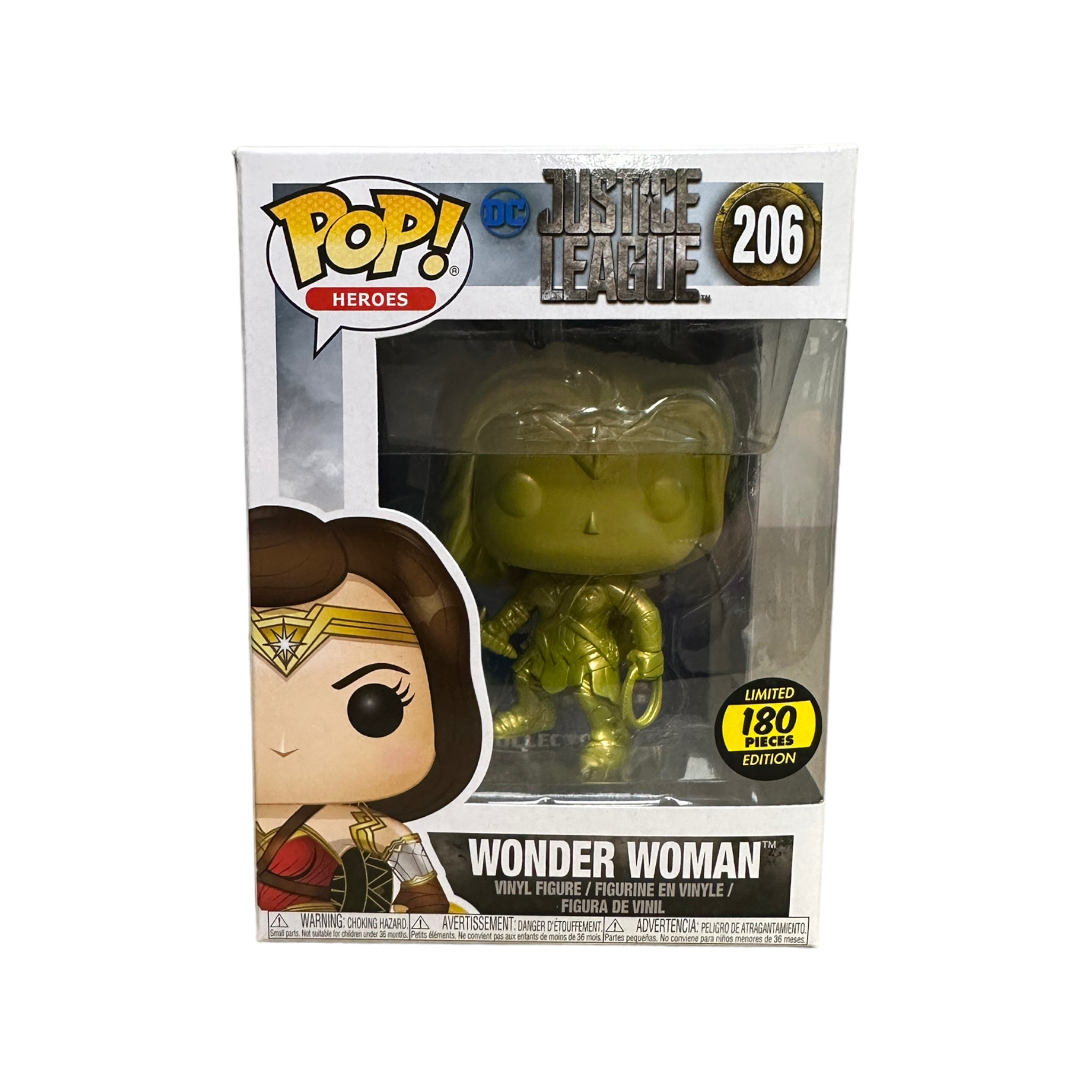 Wonder Woman #206 (Gold) Funko Pop! - Justice League - Hot Topic Employees Exclusive LE180 Pcs - Condition 8/10