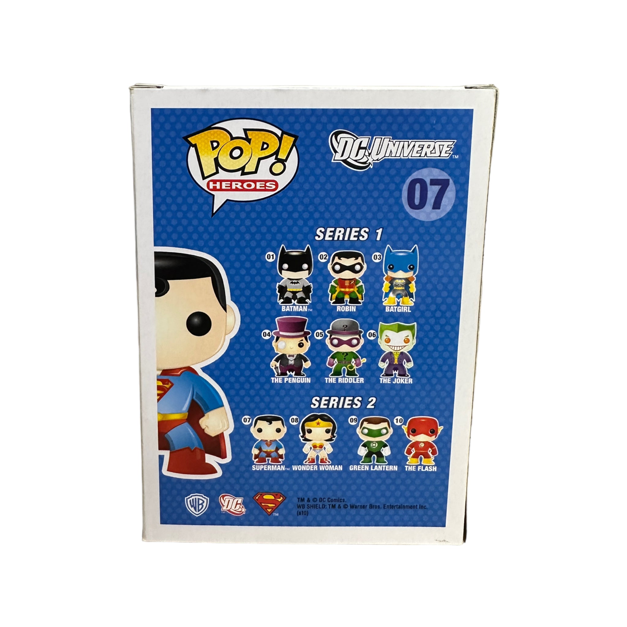 Superman #07 (Metallic Chase / Vinyl Figure) Funko Pop! - DC Universe - 2014 Pop! - Condition 7/10