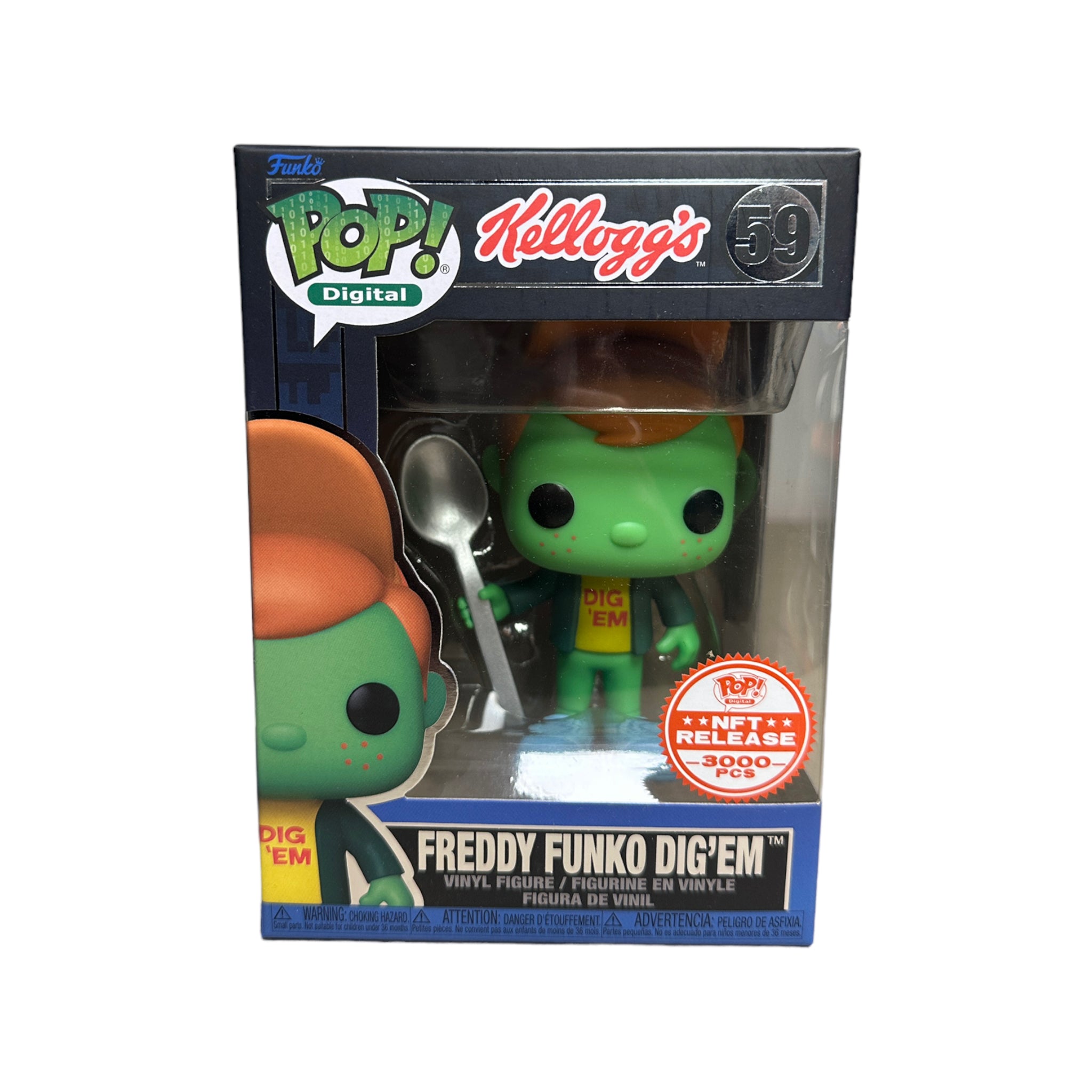Freddy Funko Dig'em #59 Funko Pop! - Kellogg's - NFT Release Exclusive LE3000 Pcs - Condition 9/10