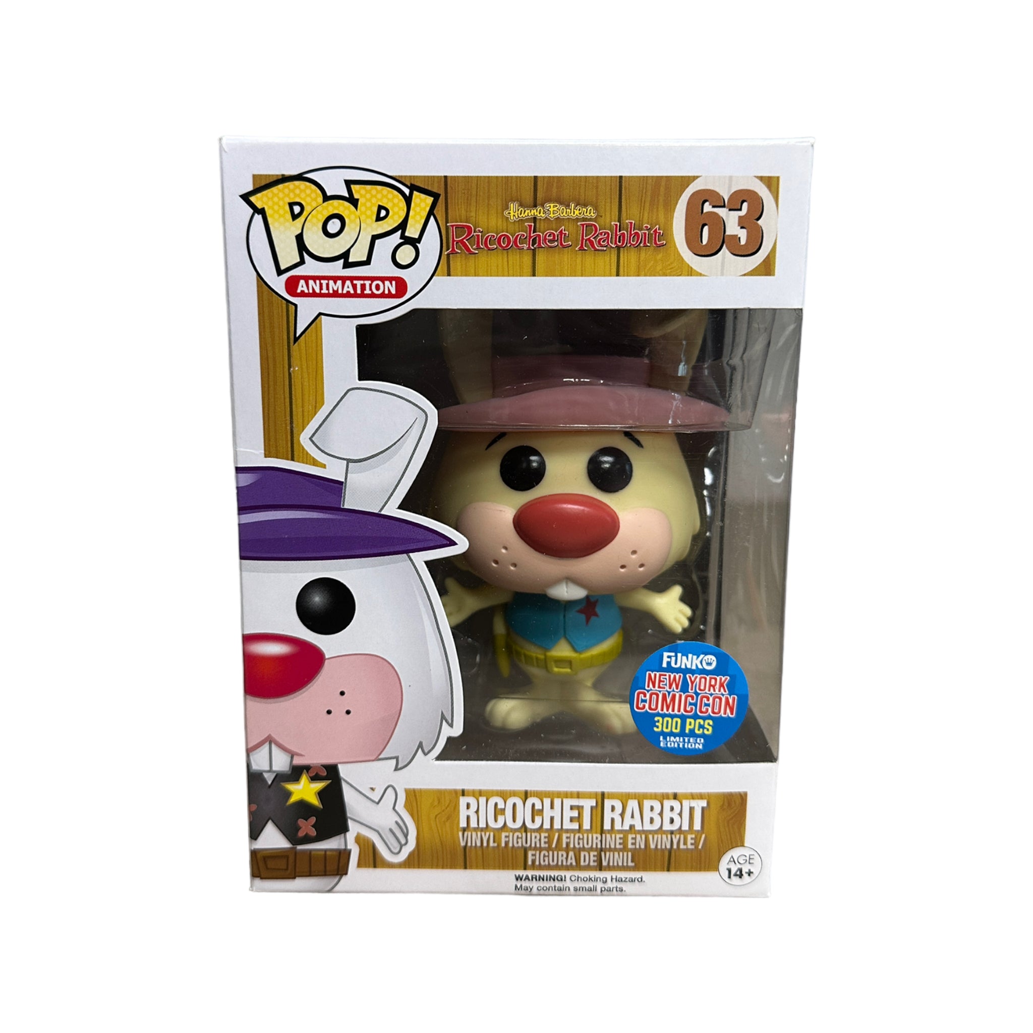 Ricochet Rabbit #63 (Yellow) Funko Pop! - Ricochet Rabbit - NYCC 2015 Exclusive LE300 Pcs - Condition 6/10