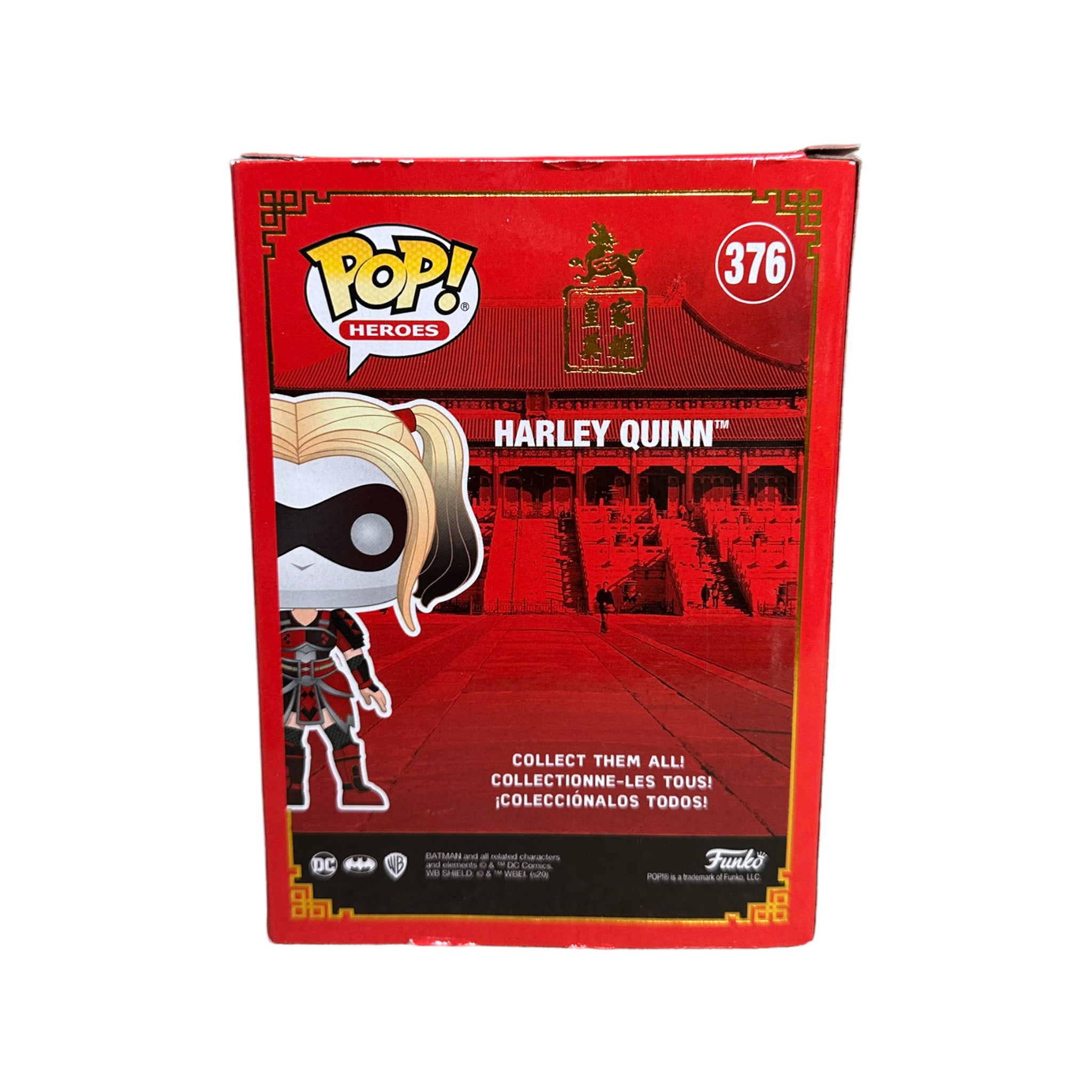 Harley Quinn #376 (Metallic) Funko Pop! - DC Imperial Palace - Asia 2021 Exclusive - Condition 7.5/10