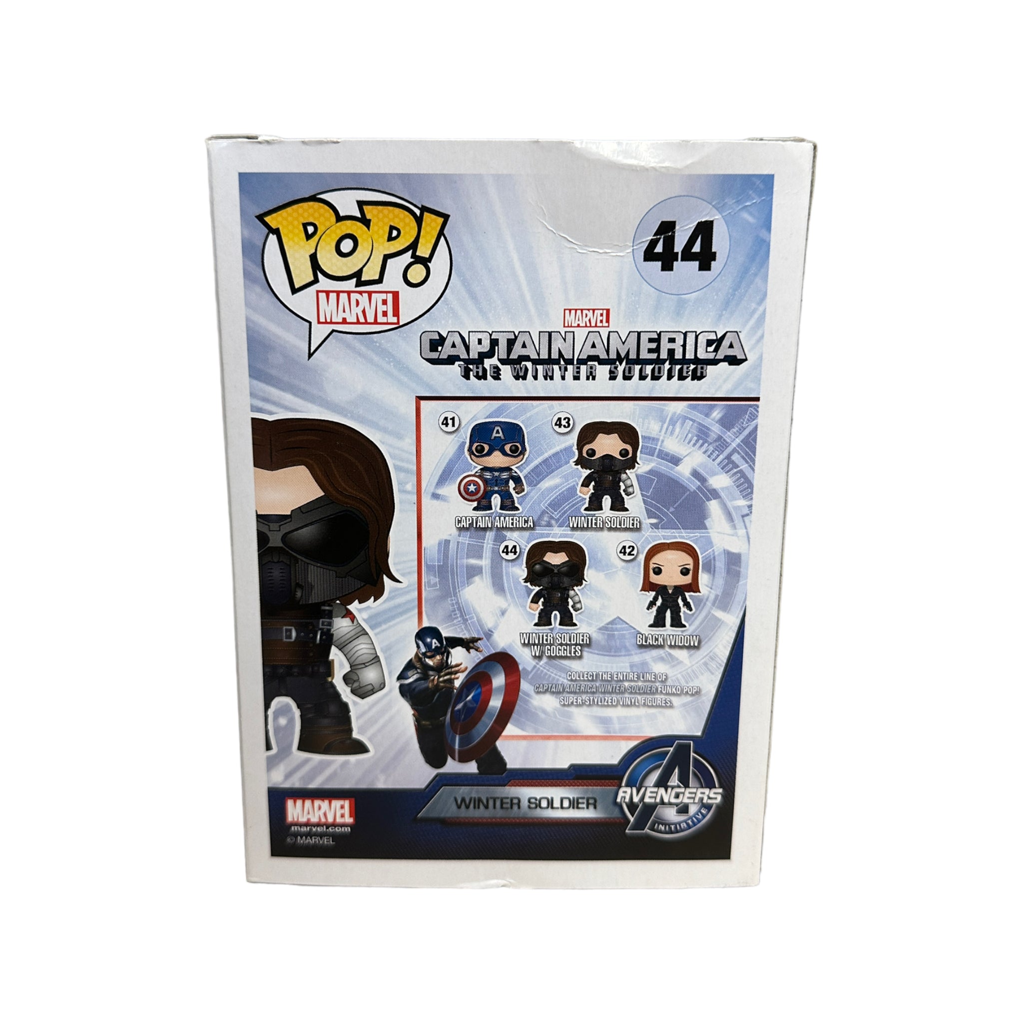 Winter Solider #44 (w/ Goggles) Funko Pop! - Captain America: The Winter Soldier - 2014 Pop! - Condition 6/10