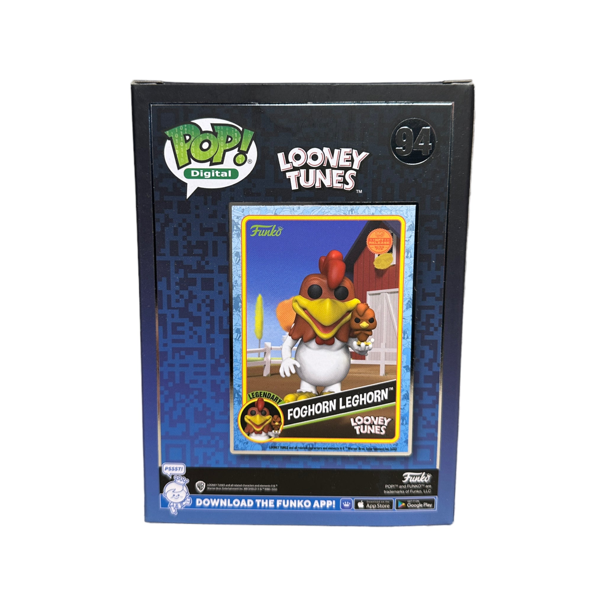 Foghorn Leghorn #94 Funko Pop! - Looney Tunes - NFT Release Exclusive LE1635 Pcs - Condition 9/10