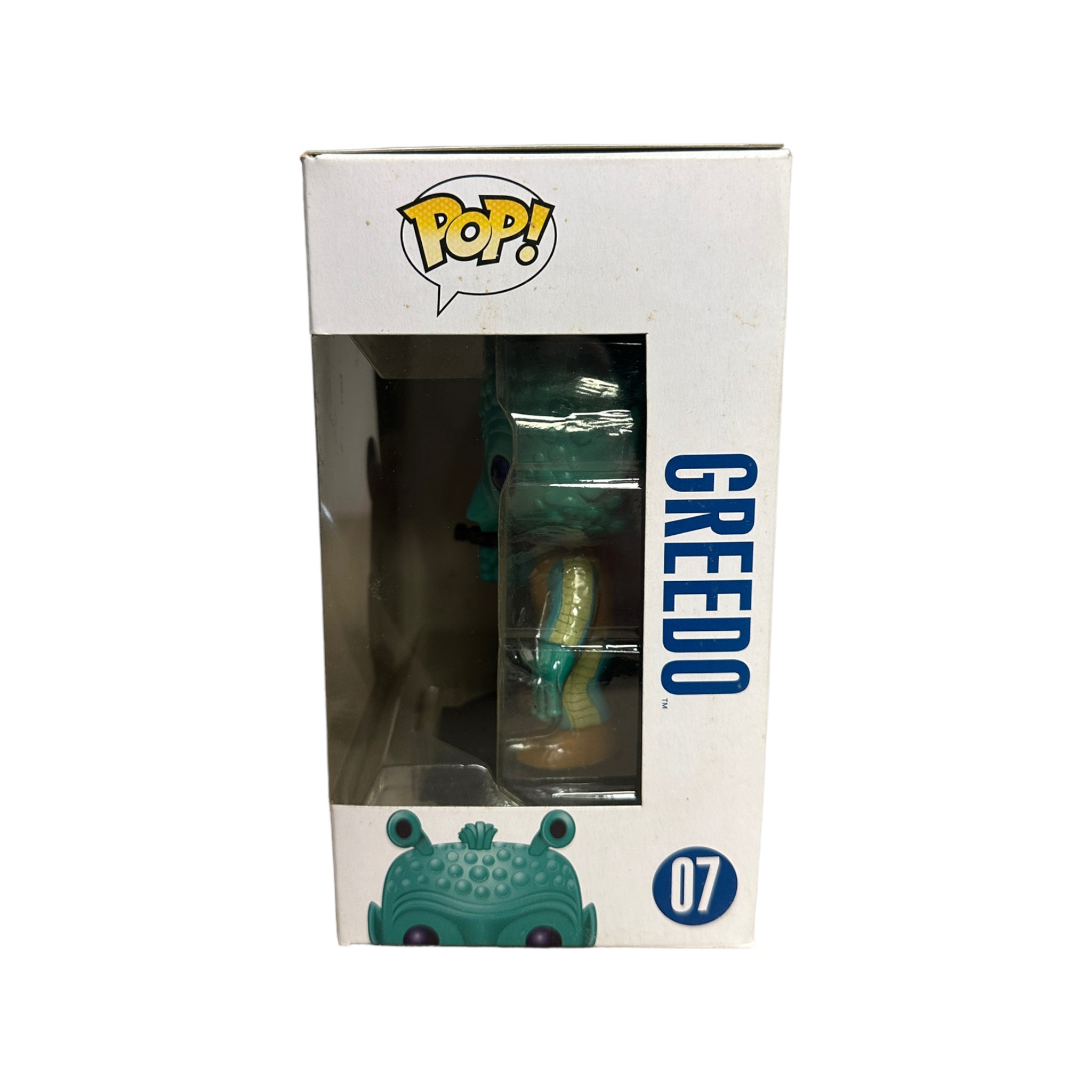 Greedo #07 (Large Writing) Funko Pop! - Star Wars - 2011 Pop! - Condition 6/10