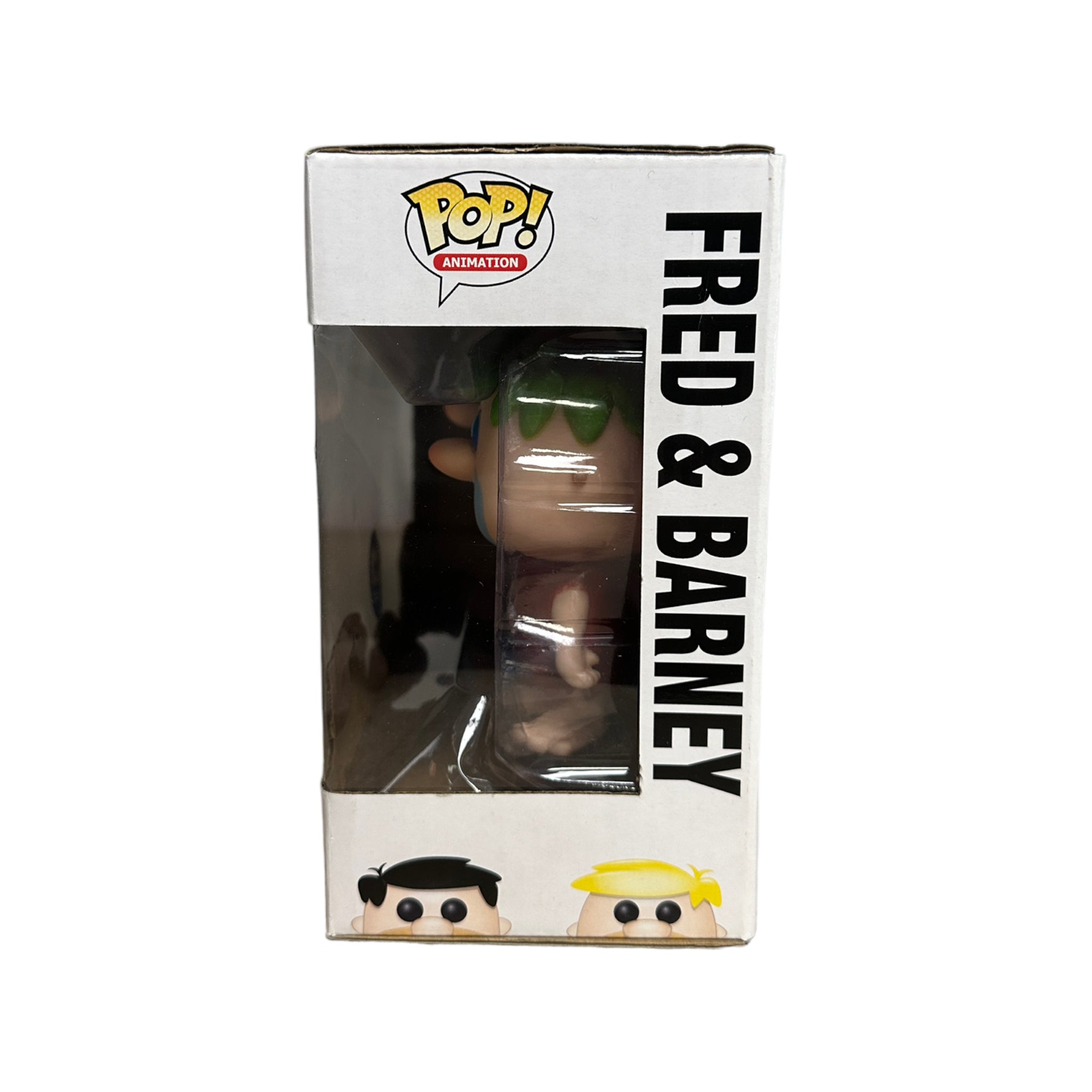 Fred & Barney (Black / Green Hair) 2 Pack Funko Pop! - The Flintstones - Gemini Collectibles Exclusive - Condition 8/10