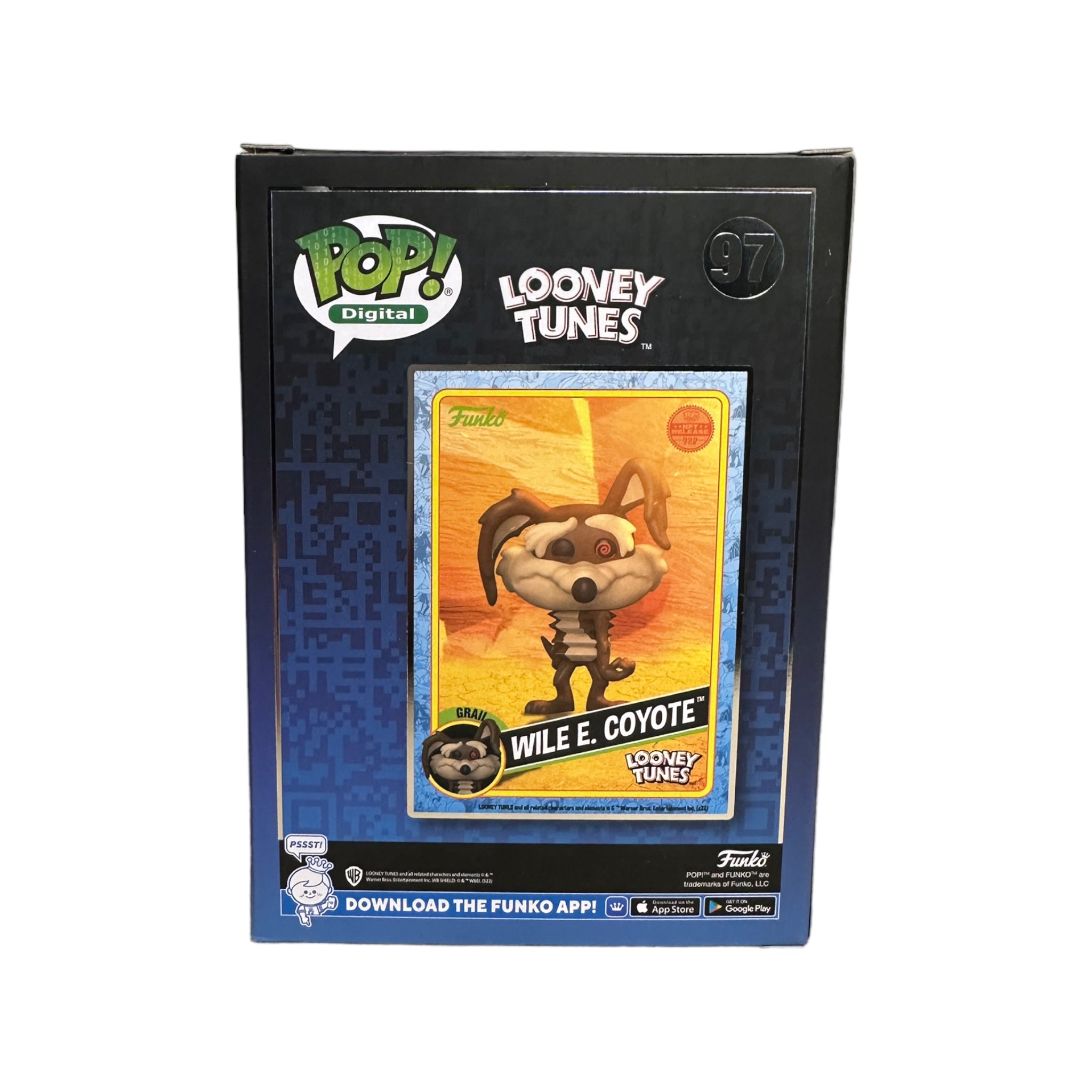 Wile E. Coyote #97 Funko Pop! - Looney Tunes - NFT Release Exclusive LE999 Pcs - Condition 8.75/10
