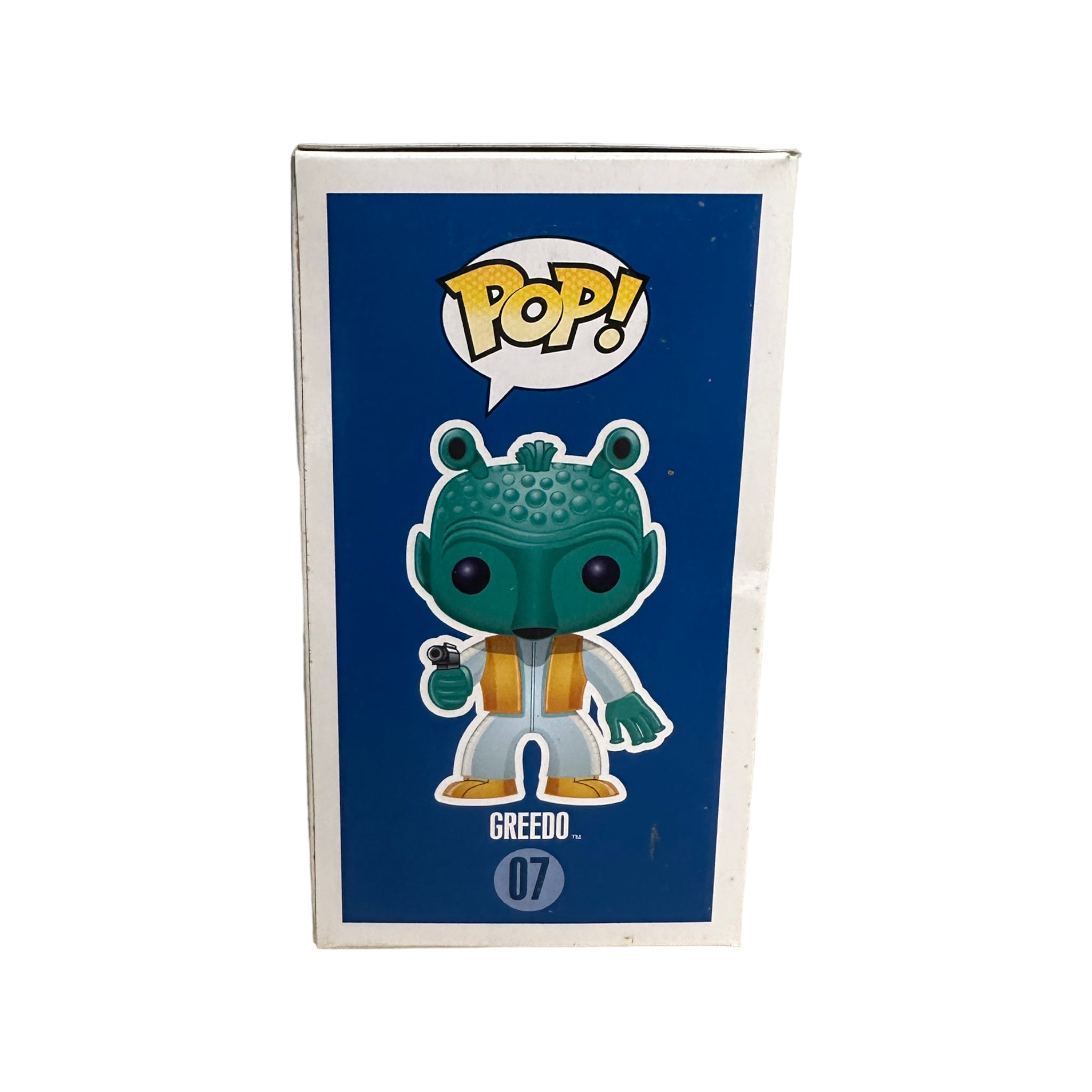 Greedo #07 (Large Writing) Funko Pop! - Star Wars - 2011 Pop! - Condition 6/10