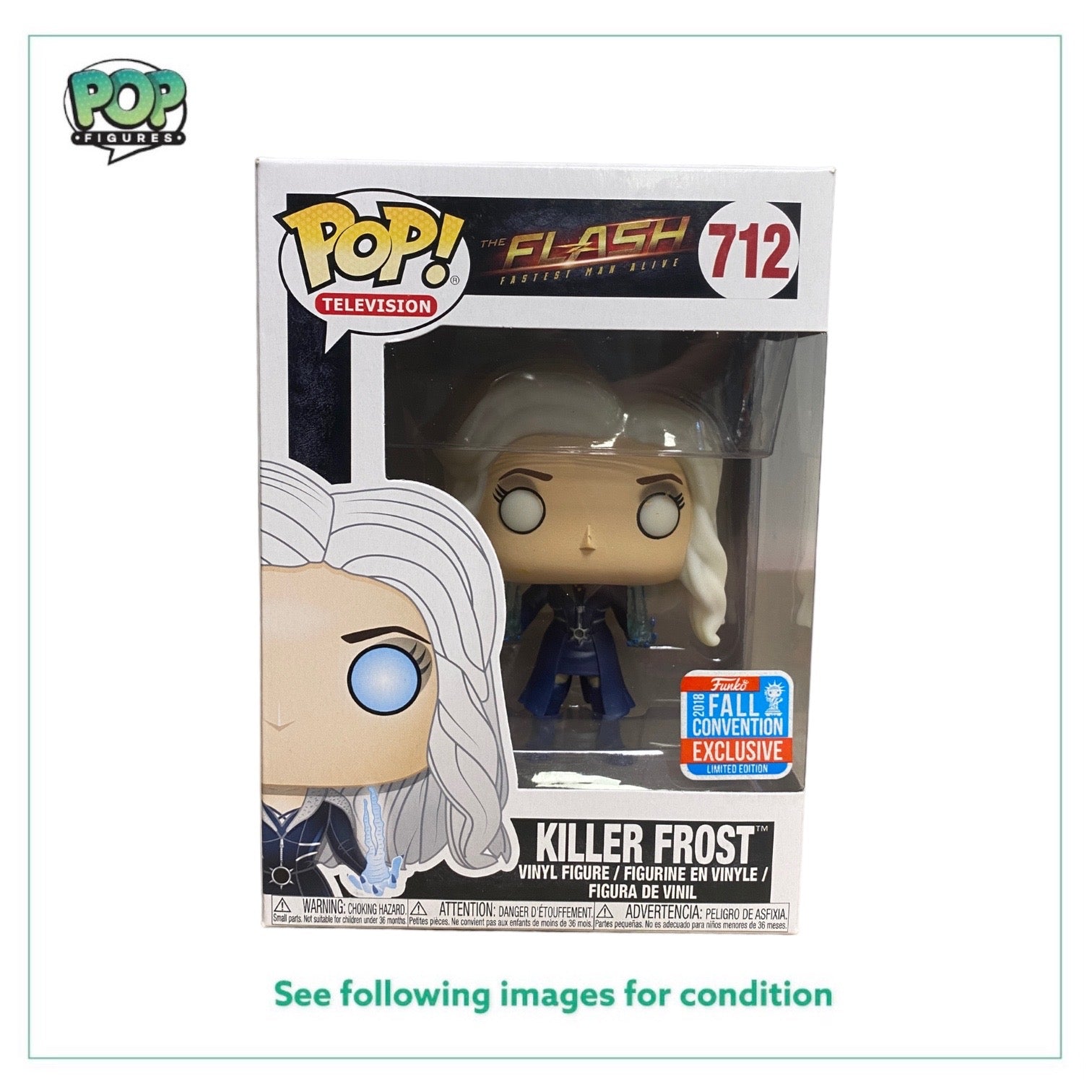 Killer Frost #712 (Glows In The Dark) Funko Pop! - The Flash - NYCC 2018 Shared Exclusive - Condition 8.5/10
