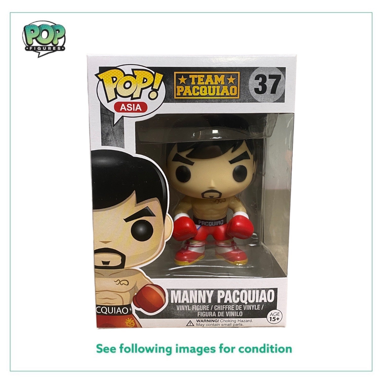Manny Pacquiao #37 (Boxing) Funko Pop! - Team Pacquiao - 2015 Pop! - Condition 8.5/10