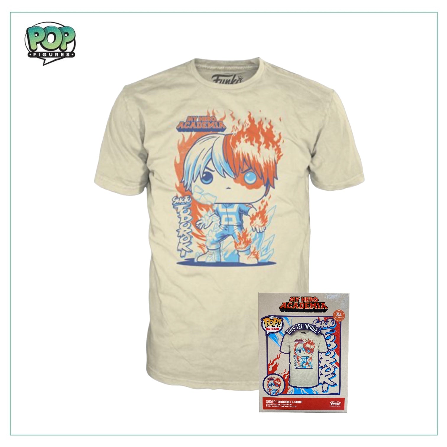 Boxed Tee - Shoto Todoroki Funko T-Shirt - My Hero Academia
