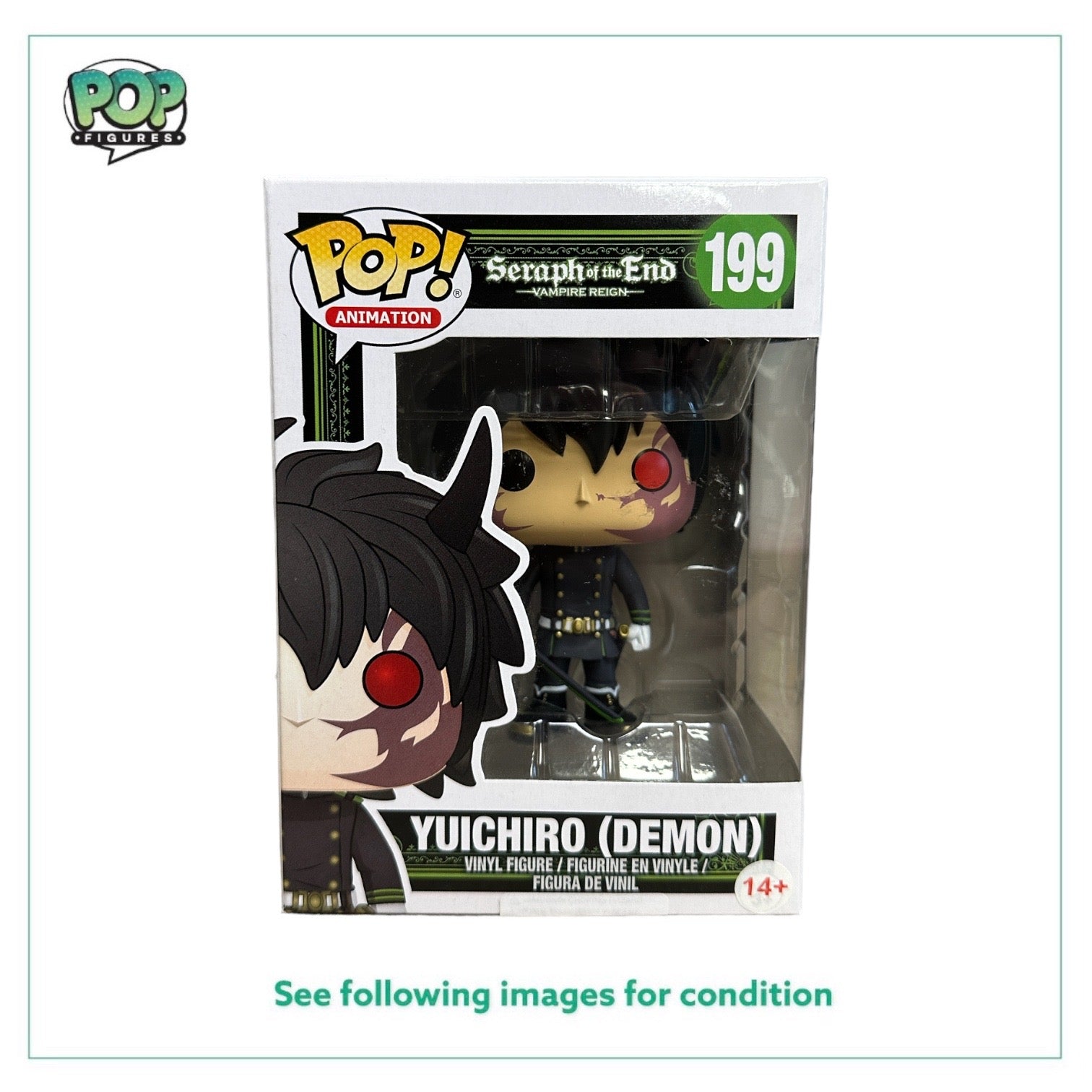 Yuichiro (Demon) #199 Funko Pop! - Seraph of the End: Vampire Reign - Condition 8/10