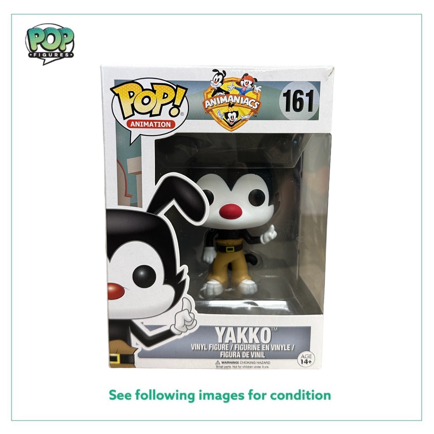 Yakko #161 Funko Pop! - Animaniacs - 2016 Pop! - Condition 7.5/10