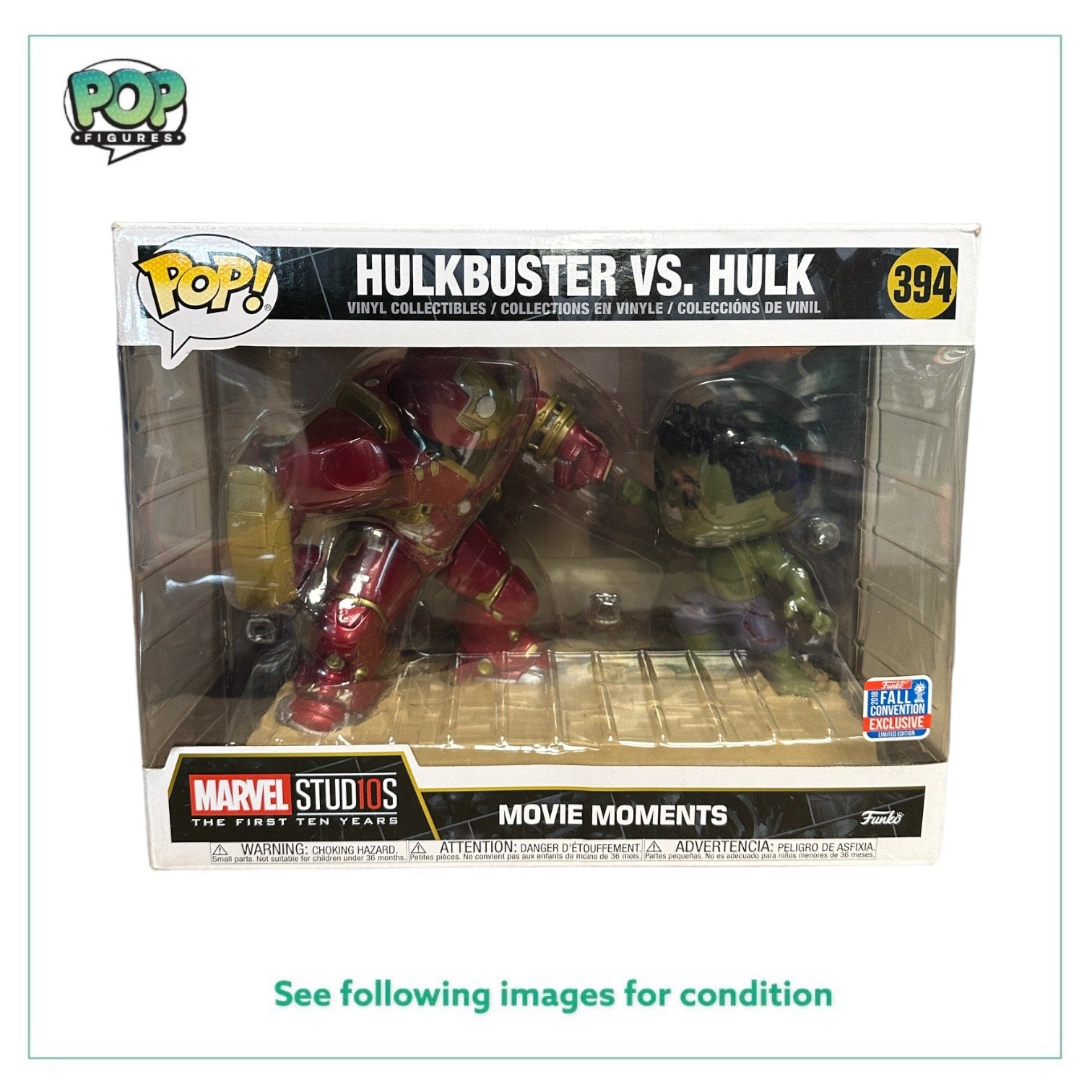 MOvie MOment Hulkbuster vs Hulk 394 Funko Pop Marvel