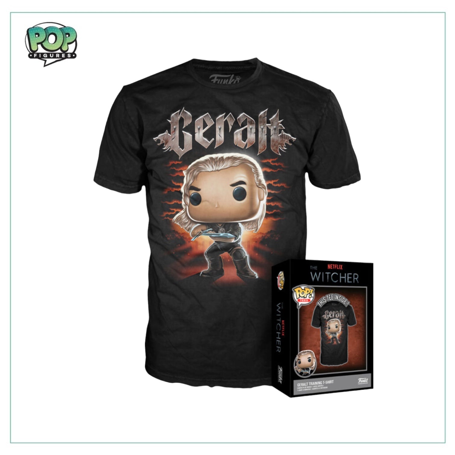 Boxed Tee - Geralt Funko T-Shirt - The Witcher