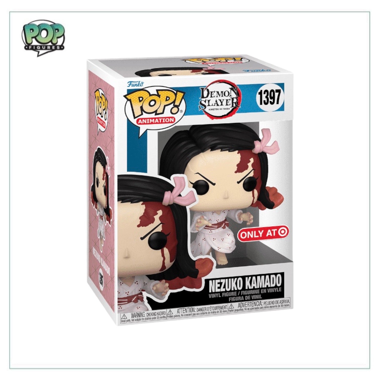 Nezuko Kamado #1397 (Leaping) Funko Pop! - Demon Slayer - Target Exclusive