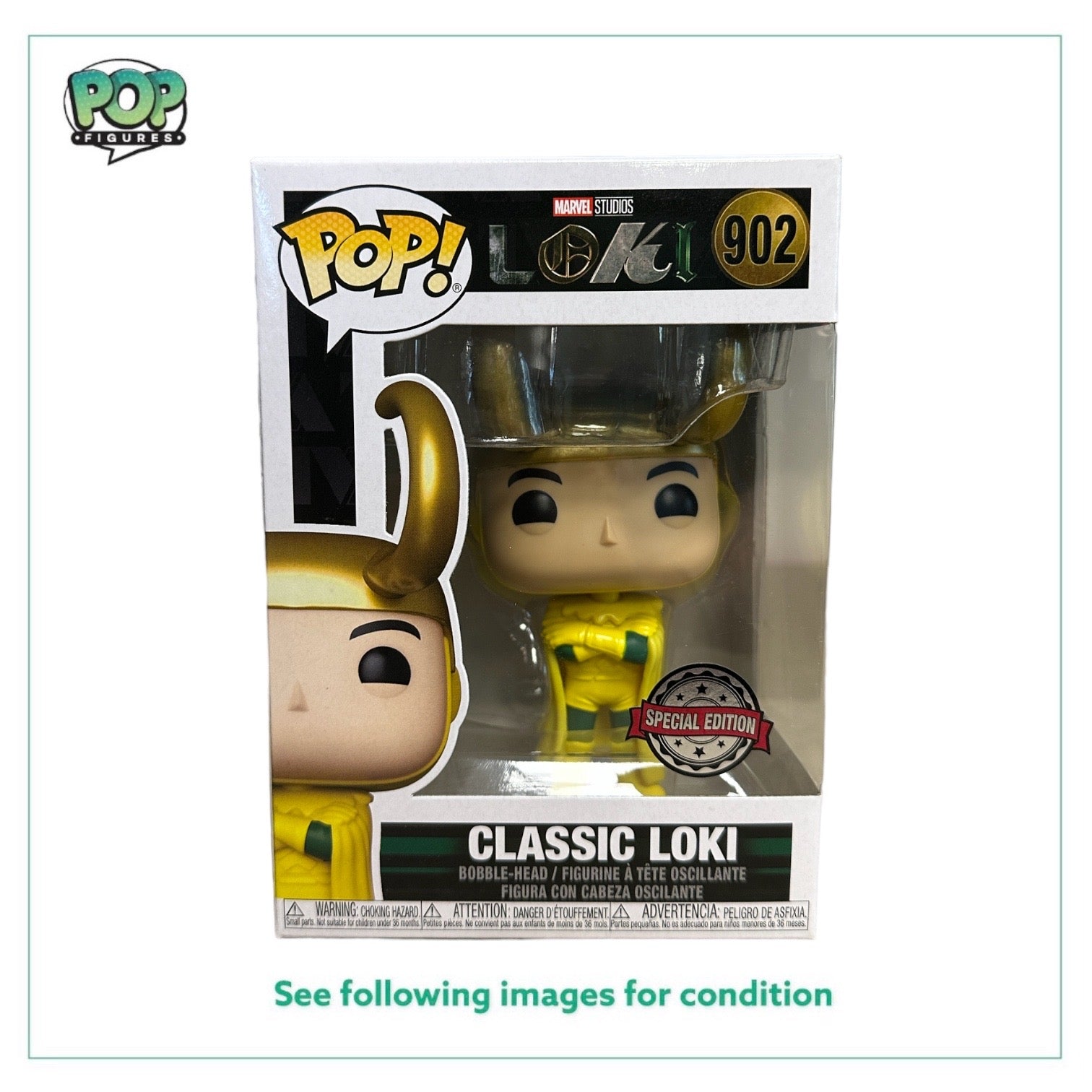 Classic Loki #902 Funko Pop! - Loki - Special Edition - Condition 9.5/