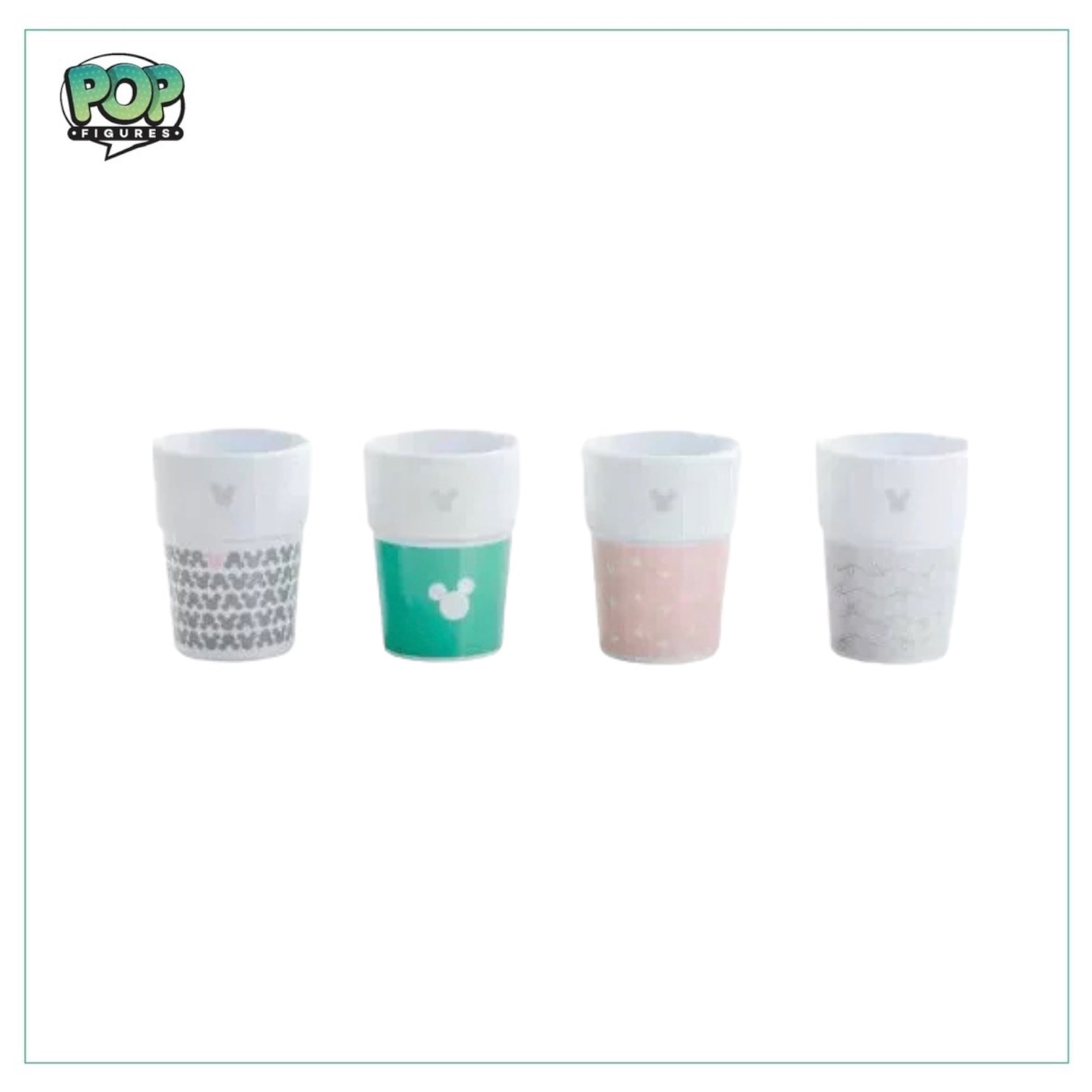 Mickey Mouse Print Melamine Tumbler 4 Pack Set - Disney