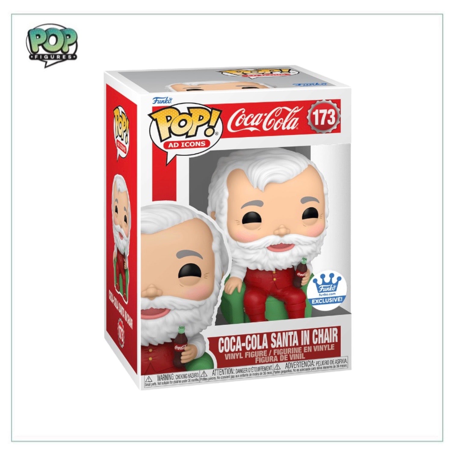 Coca-Cola Santa In Chair #173 Funko Pop! - Ad Icons - Funko Shop Exclusive