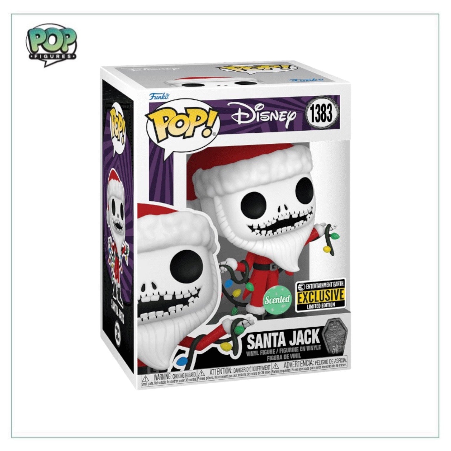 Santa Jack #1383 (Scented) Funko Pop! - The Nightmare Before Christmas - Entertainment Earth Exclusive