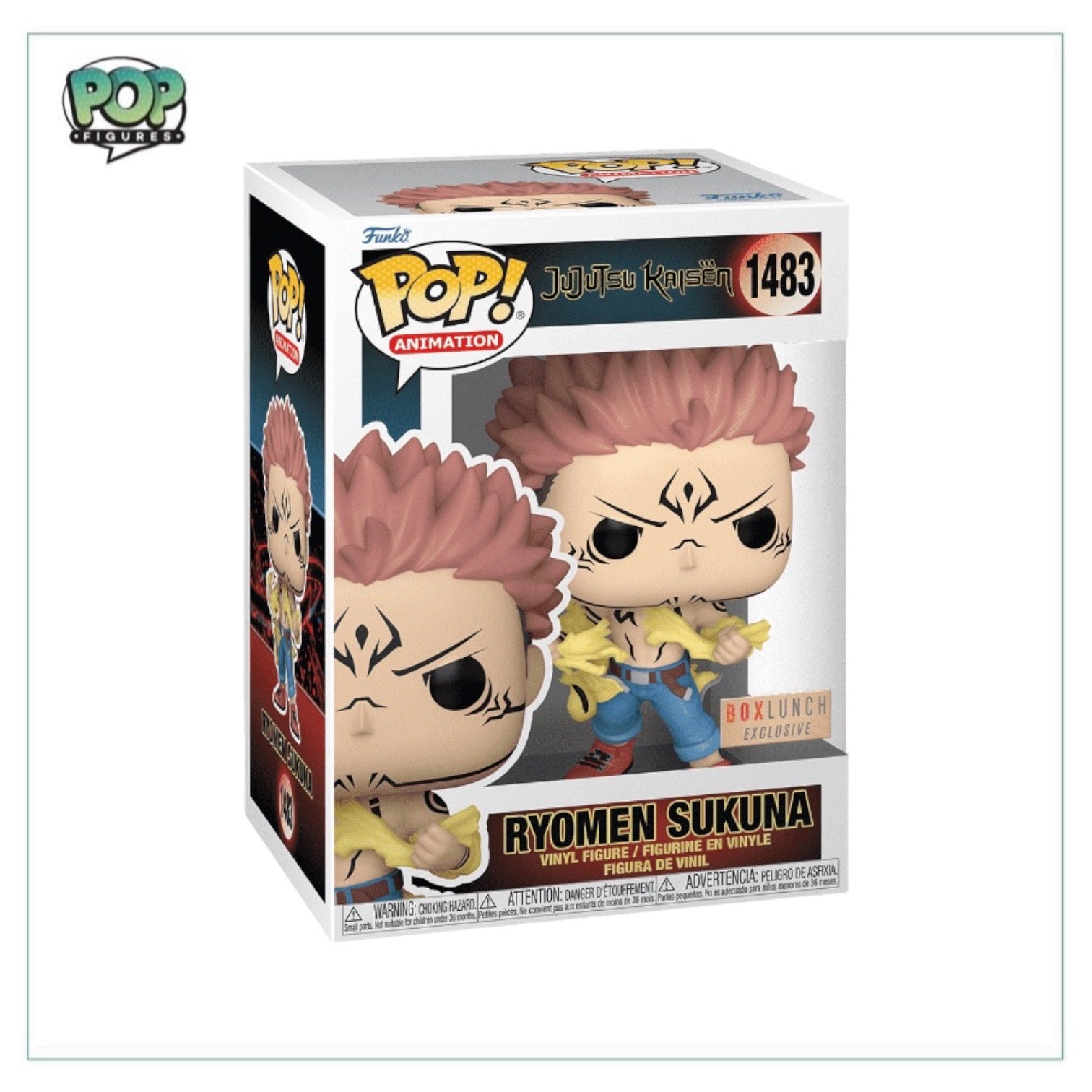 Ryomen Sukuna #1483 Funko Pop! - Jujutsu Kaisen - BoxLunch Exclusive