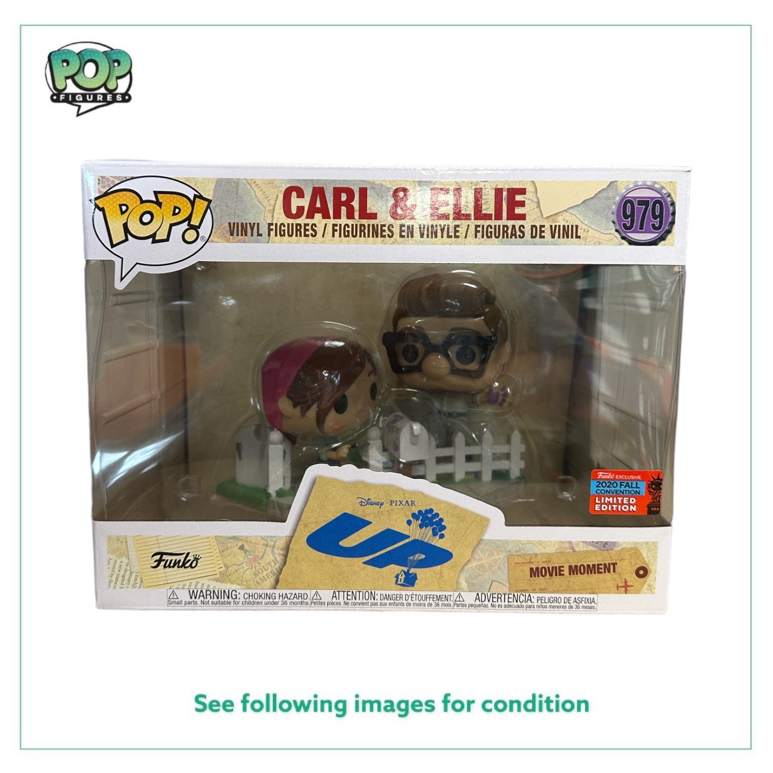 Carl & Ellie #979 (Painting) Deluxe Funko Pop! - Up - NYCC 2020 Shared
