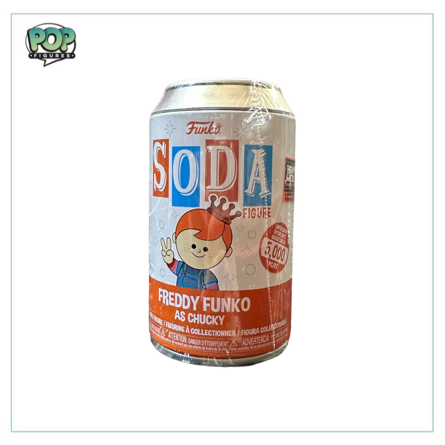 Freddy Funko as Chucky Funko Soda Vinyl Figure! - Heavy Metal Halloween 2023 Exclusive LE5000 Pcs