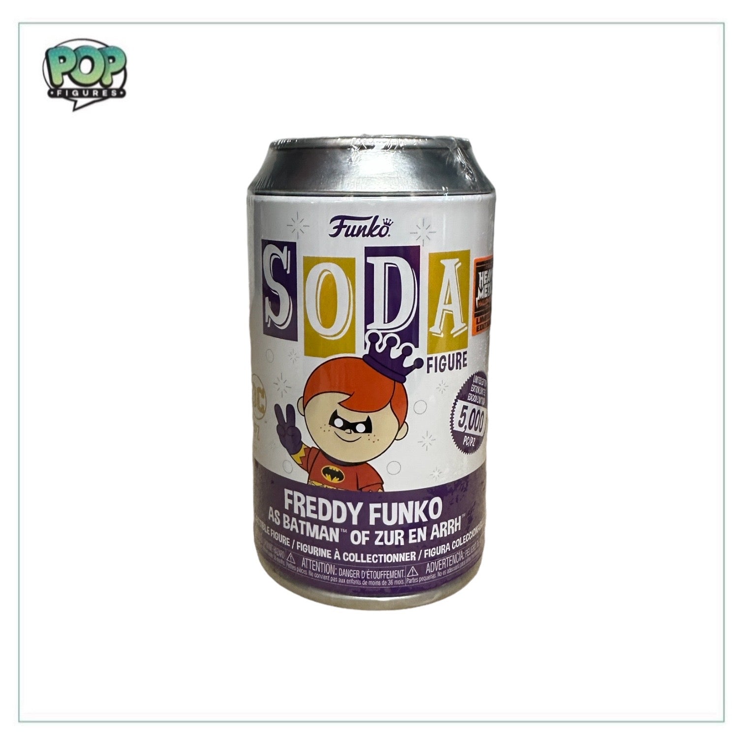 Freddy Funko as Batman of Zurr En Arrh Funko Soda Vinyl Figure! - Heavy Metal Halloween 2023 Exclusive LE5000 Pcs