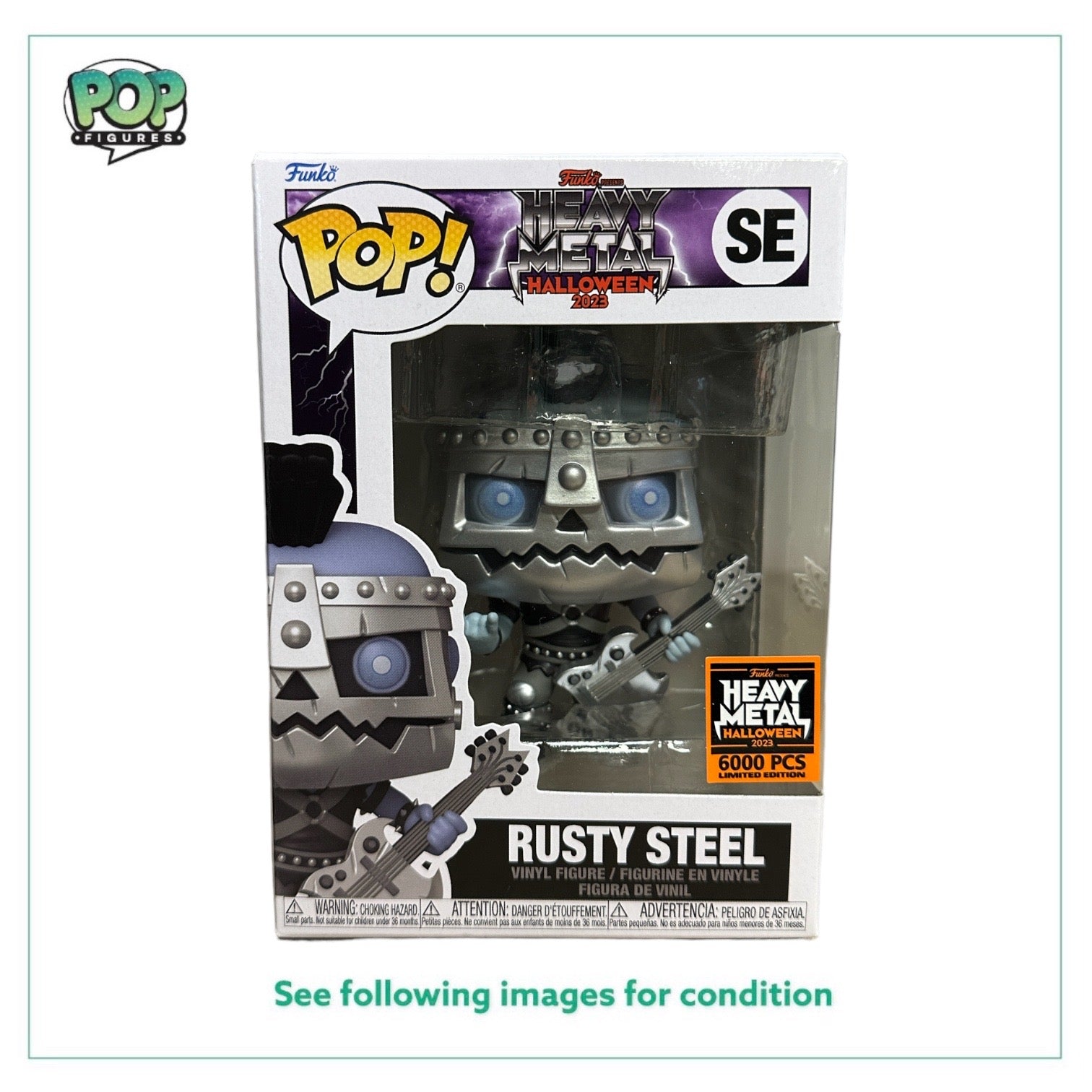 Rusty Steel Funko Pop! - Heavy Metal Halloween 2023 Exclusive LE6000 Pcs - Condition 8.5/10