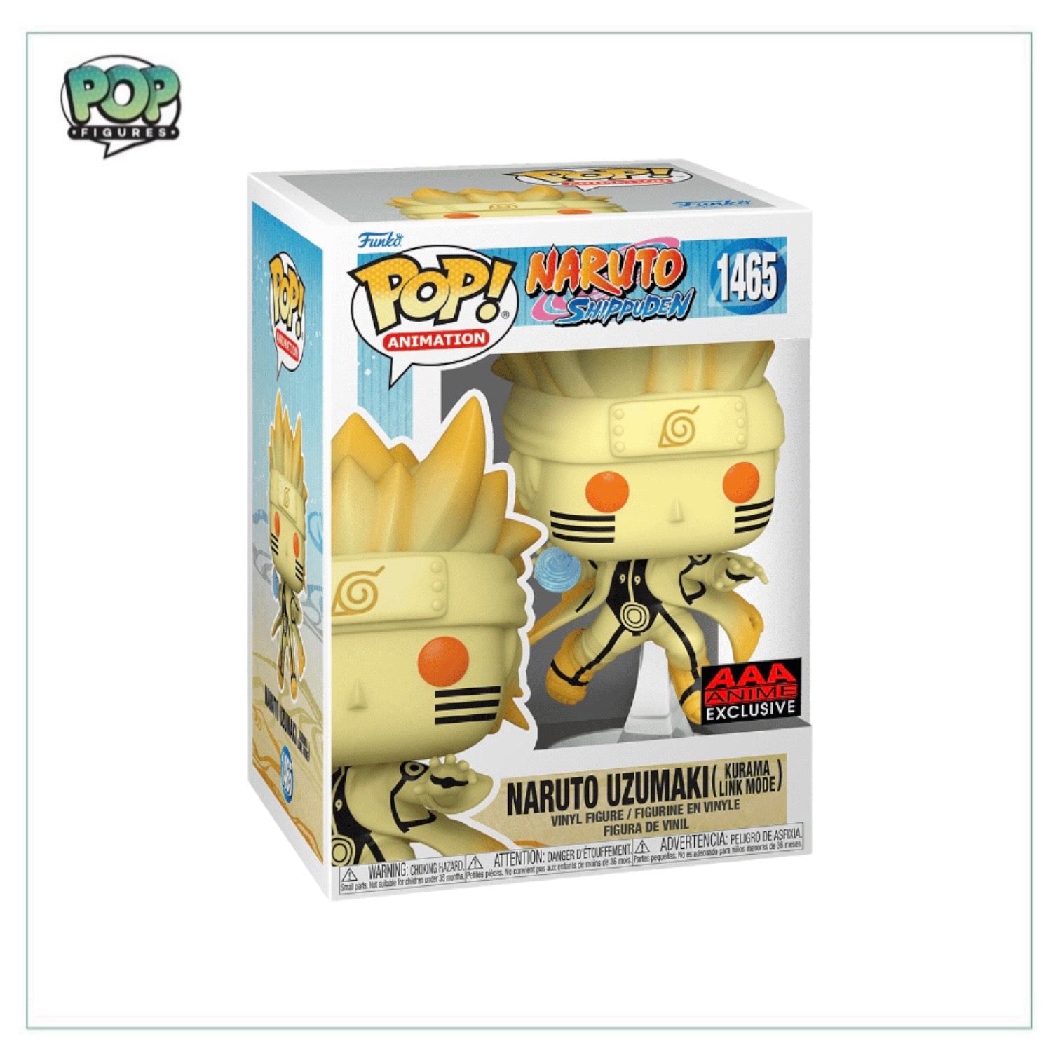 Naruto Uzumaki (Kurama Link Mode) #1465 Funko Pop! - Naruto Shippuden - AAA Anime Exclusive