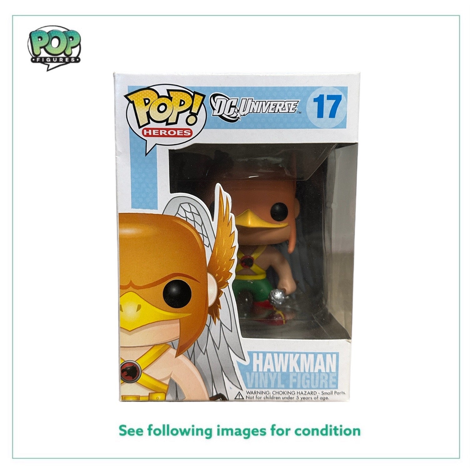Hawkman #17 Funko Pop! - DC Universe - 2011 Pop! - Condition 8.5/10