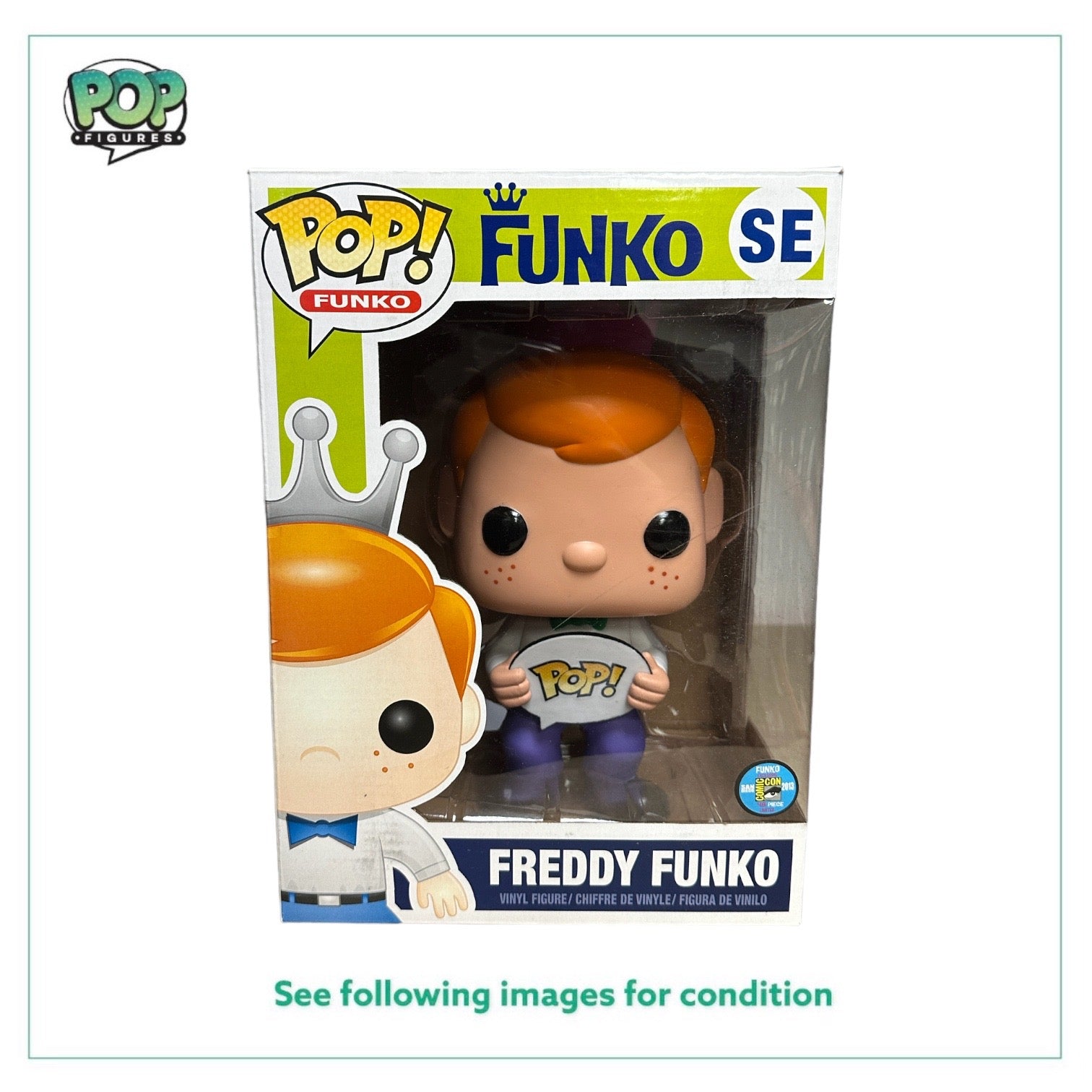 Freddy Funko Orange Hair 9" Funko Pop! - SDCC 2013 Exclusive LE48 Pcs - Condition 8.5/10