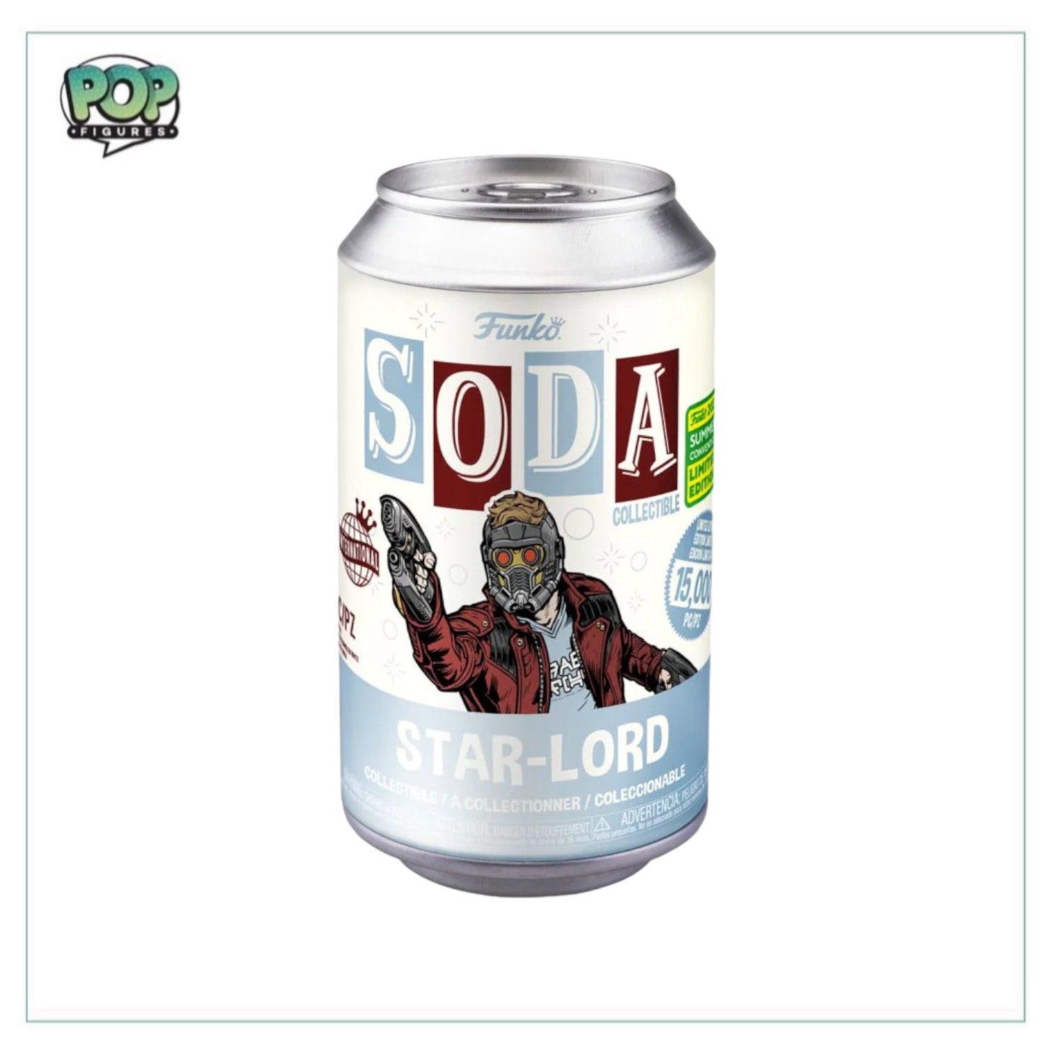 Star-Lord Funko Soda Vinyl Figure! - Guardians of The Galaxy Vol.2 - International SDCC 2022 Shared Exclusive LE15000 Pcs - Chance of Chase