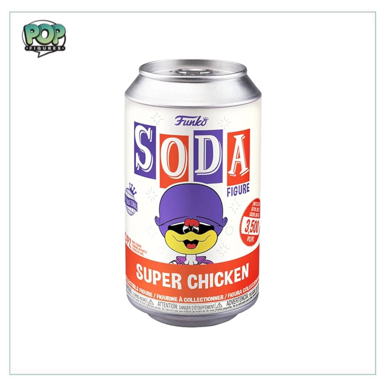 Super Chicken Funko Soda Vinyl Figure! - Super Chicken - International LE3500 Pcs - Chance of Chase