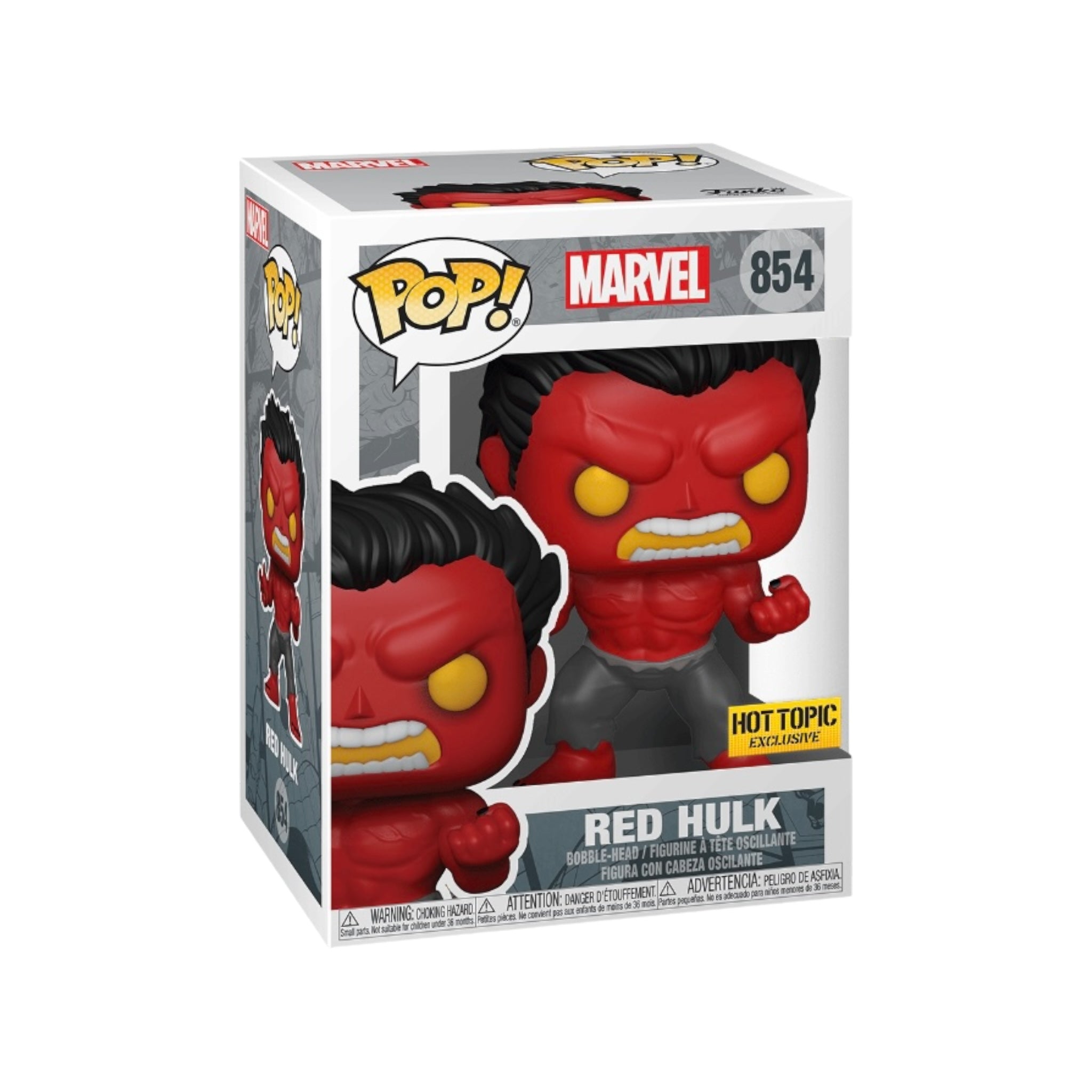 Red Hulk #854 Funko Pop! - Marvel - Hot Topic Exclusive