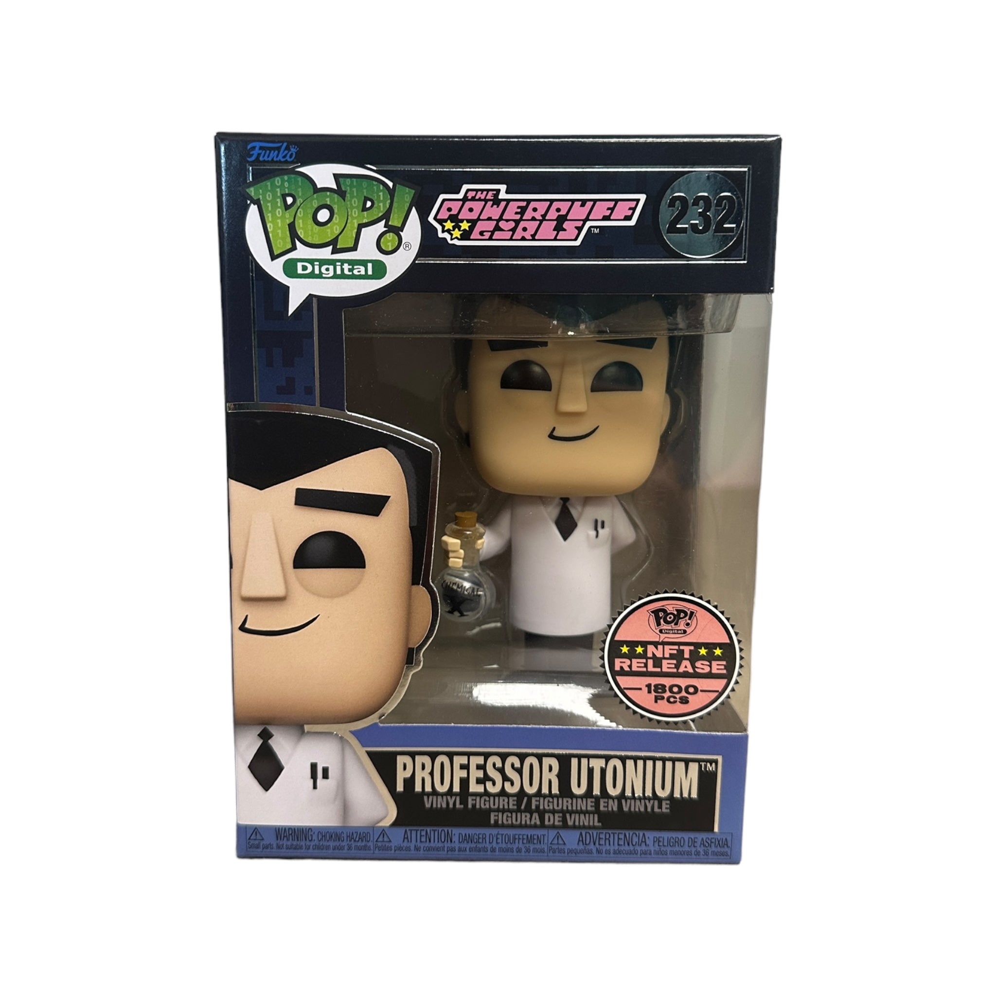 Professor Utonium #232 Funko Pop! - The Powerpuff Girls - NFT Release Exclusive LE1800 Pcs - Condition 9.5/10