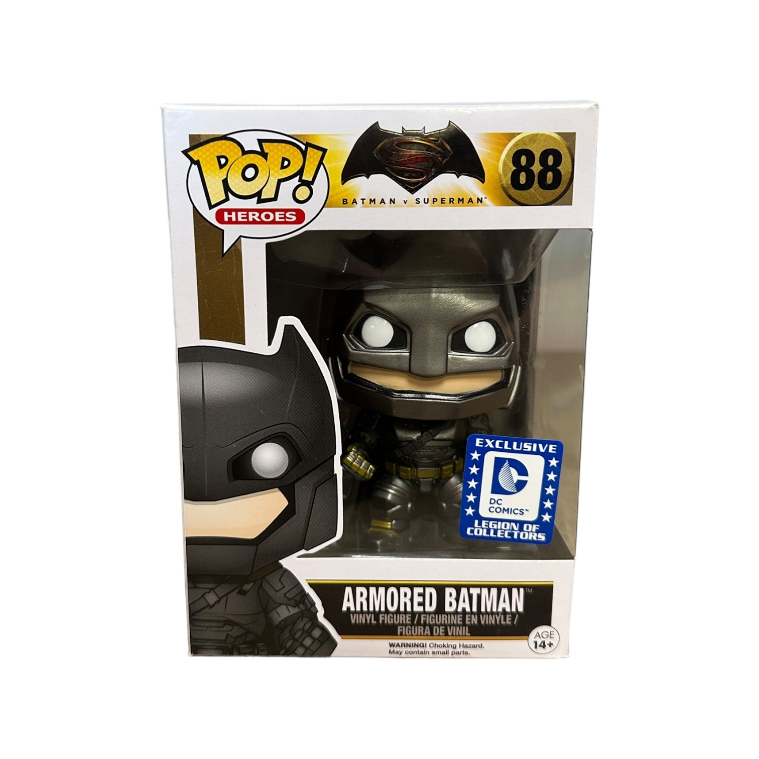 Armored Batman #88 Funko Pop! - Batman v Superman - Legion of Collectors Exclusive - Condition 7.5/10