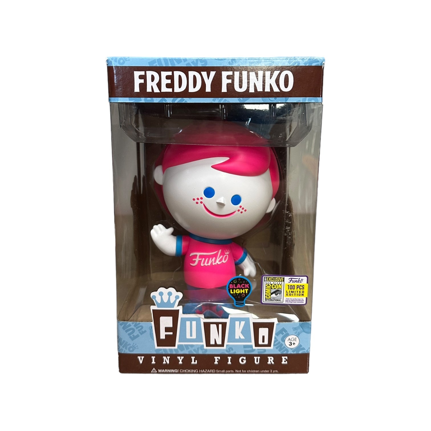 Freddy Funko Black Light (White & Pink) Funko Retro Vinyl Figure