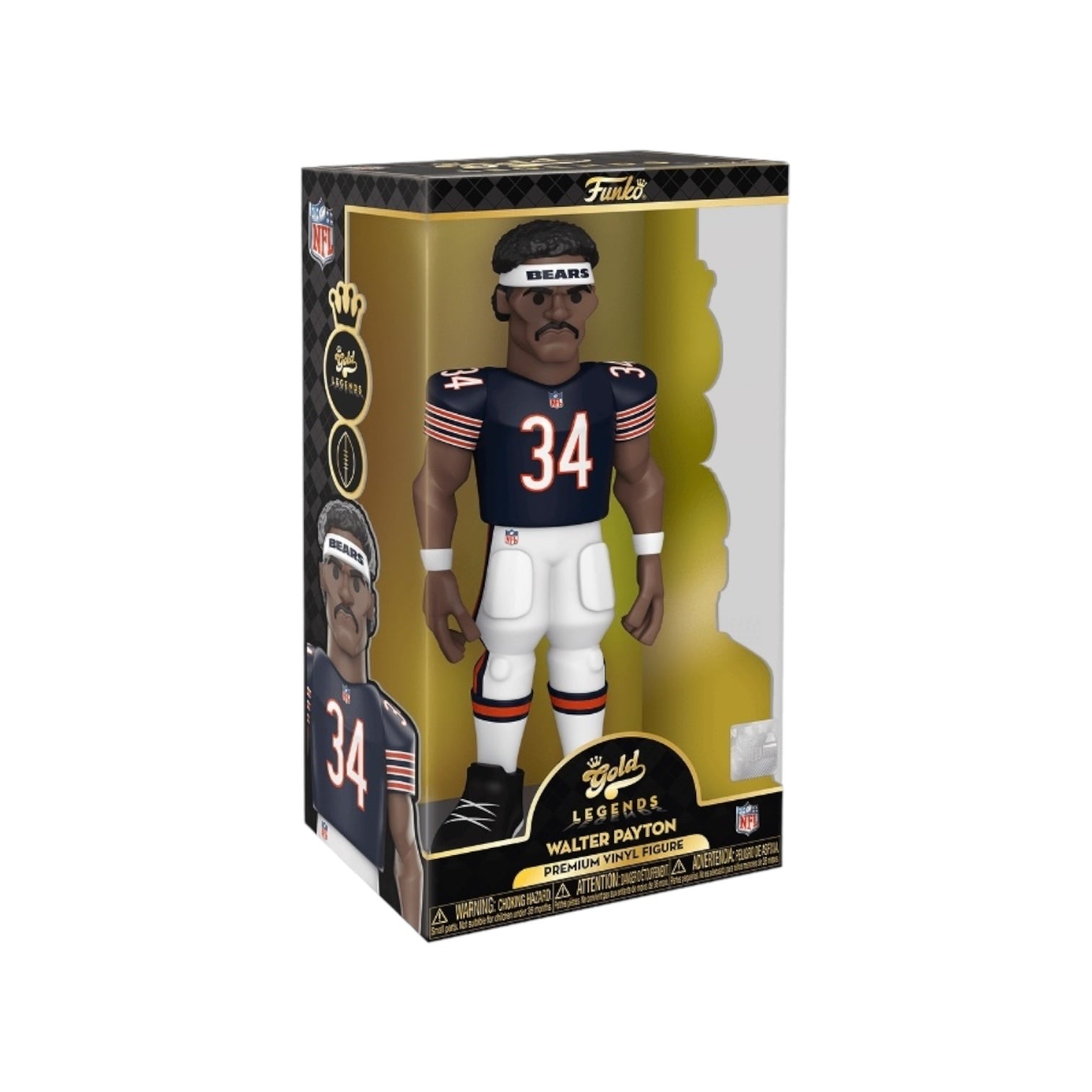 Walter Payton 12" Funko Gold Vinyl! - NFL