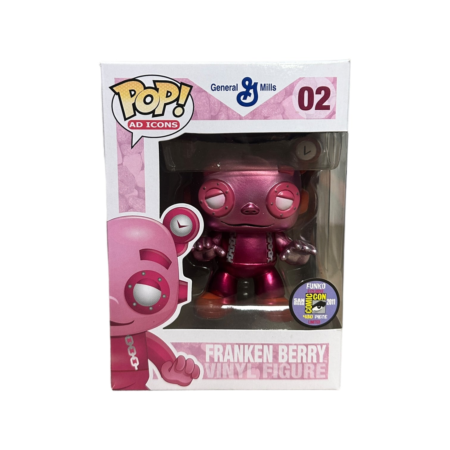 Franken Berry #04 (Metallic) Funko Pop! - Ad Icons - SDCC 2011 Exclusive LE480 Pcs - Condition 8.5/10